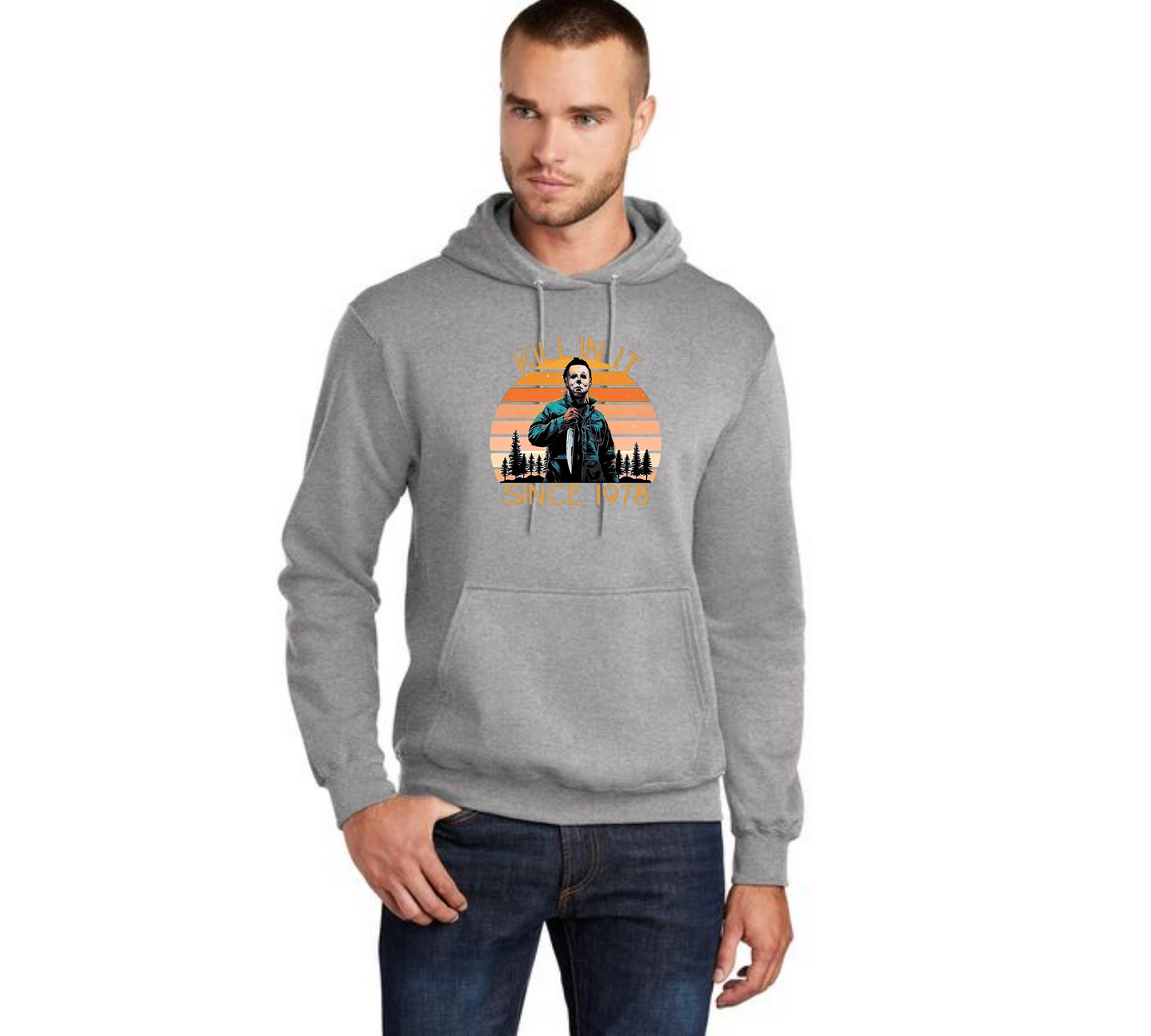 HALLOWEEN PC78H Port & Company® Core Fleece Pullover Hooded Sweatshirt HW-61