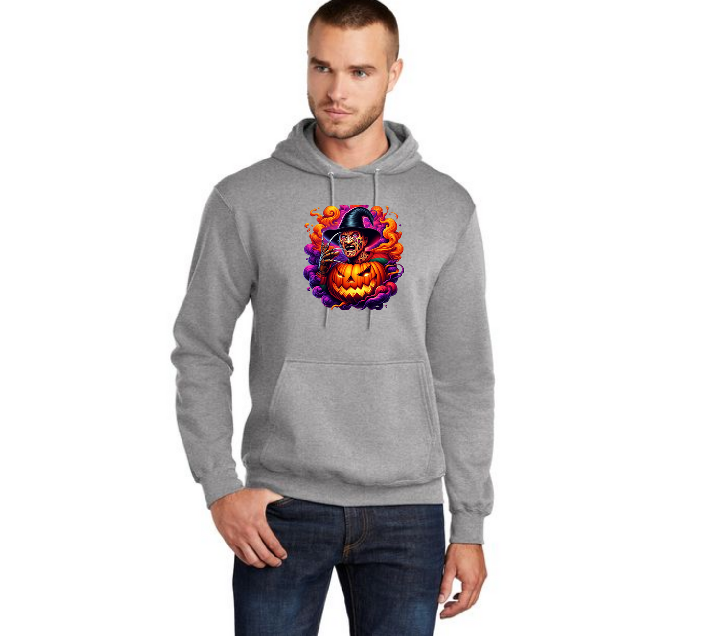 HALLOWEEN PC78H Port & Company® Core Fleece Pullover Hooded Sweatshirt HW-62
