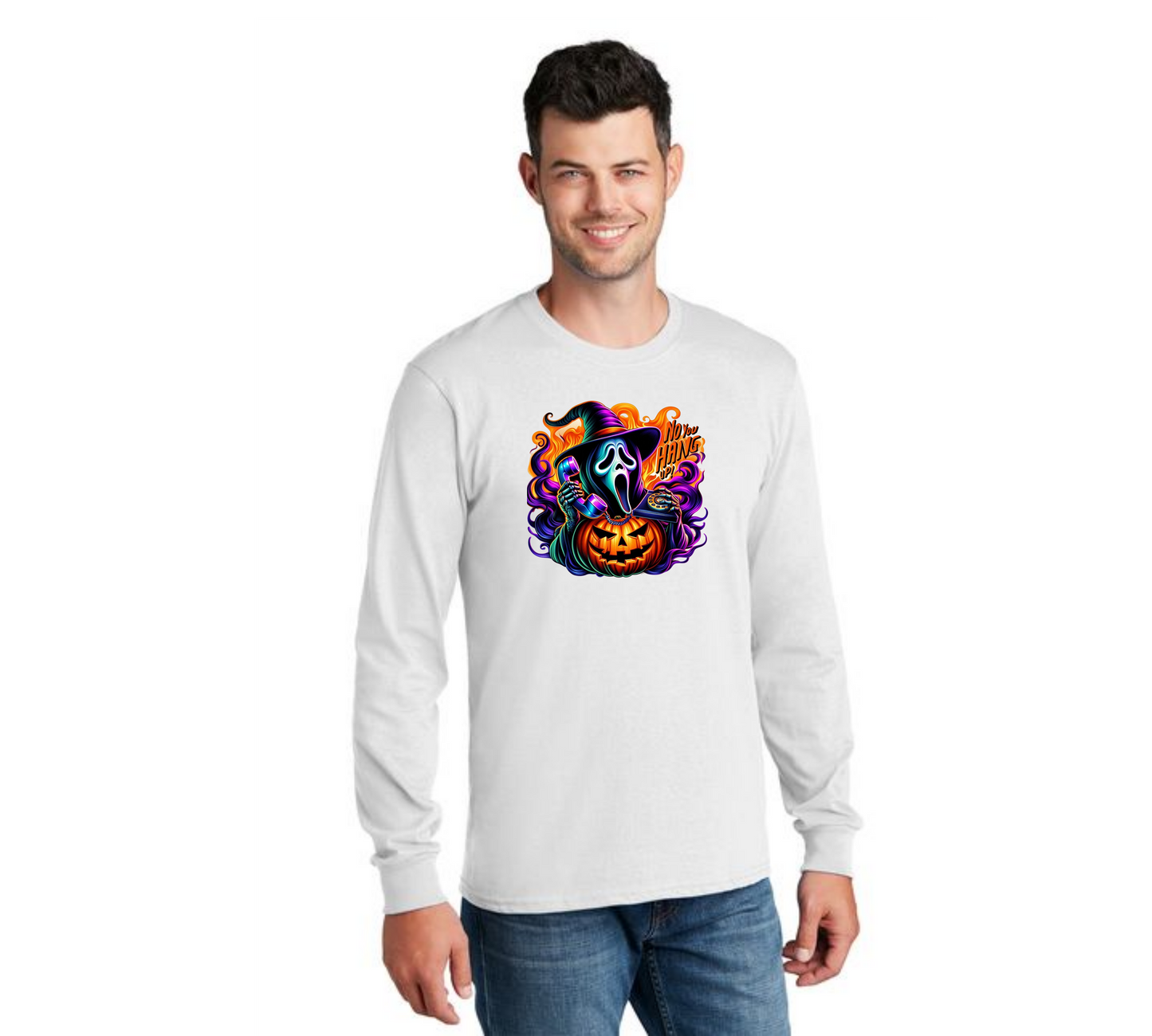 HALLOWEEN PC55LS Port & Company® Long Sleeve Core Cotton Tee HW-64