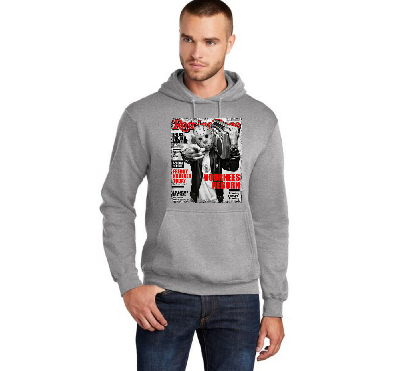 HALLOWEEN PC78H Port & Company® Core Fleece Pullover Hooded Sweatshirt HW-40
