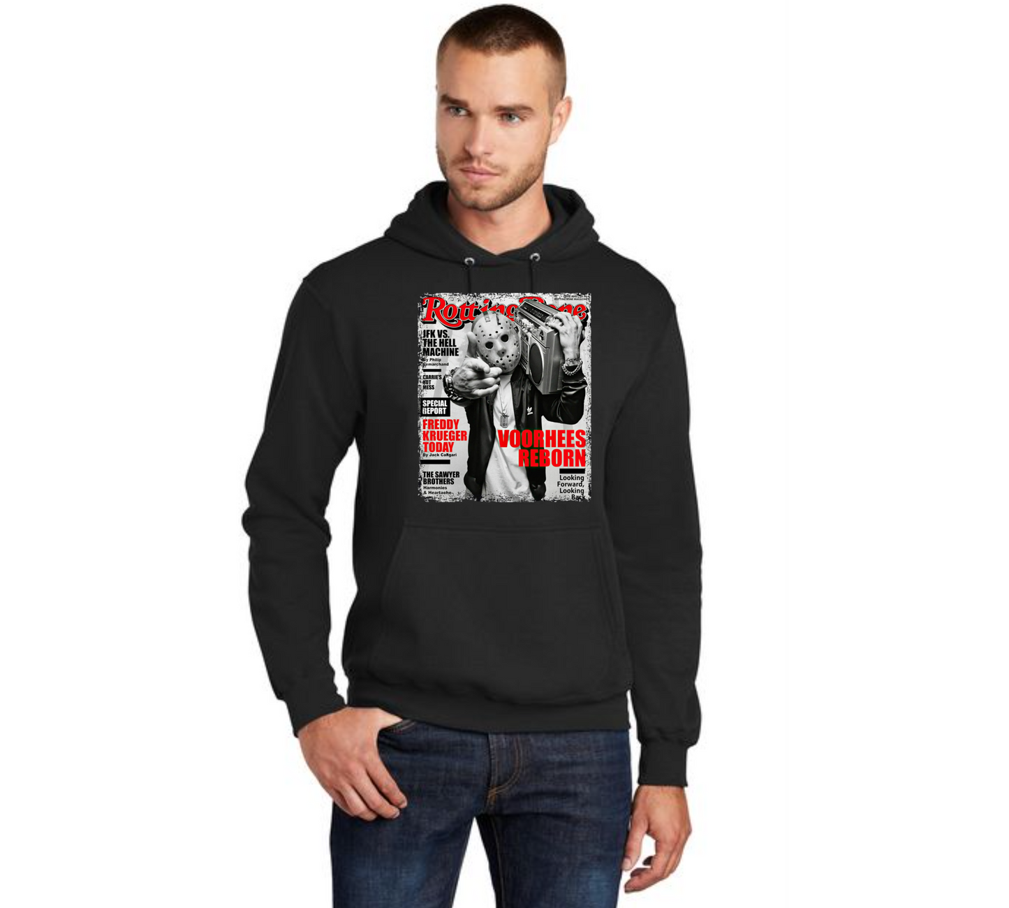 HALLOWEEN PC78H Port & Company® Core Fleece Pullover Hooded Sweatshirt HW-40