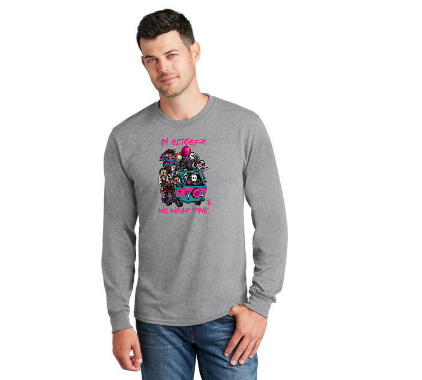 HALLOWEEN PC55LS Port & Company® Long Sleeve Core Cotton Tee HW-69