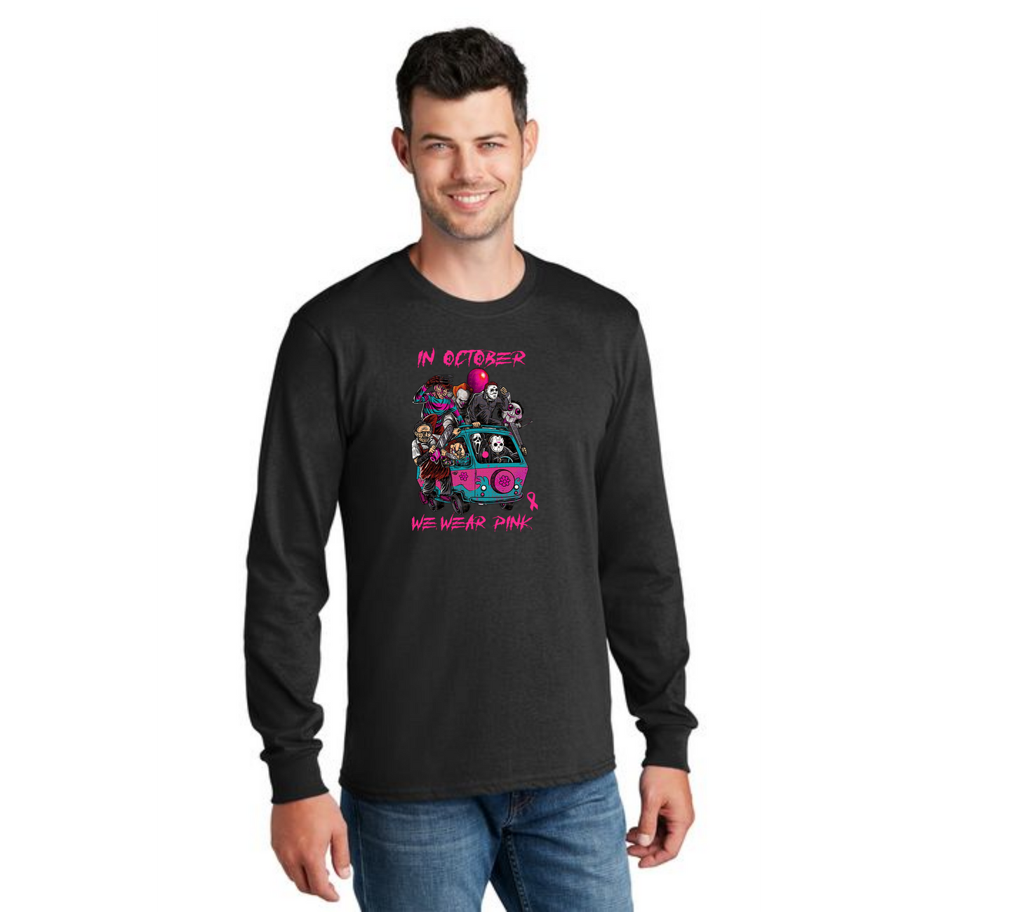 HALLOWEEN PC55LS Port & Company® Long Sleeve Core Cotton Tee HW-69