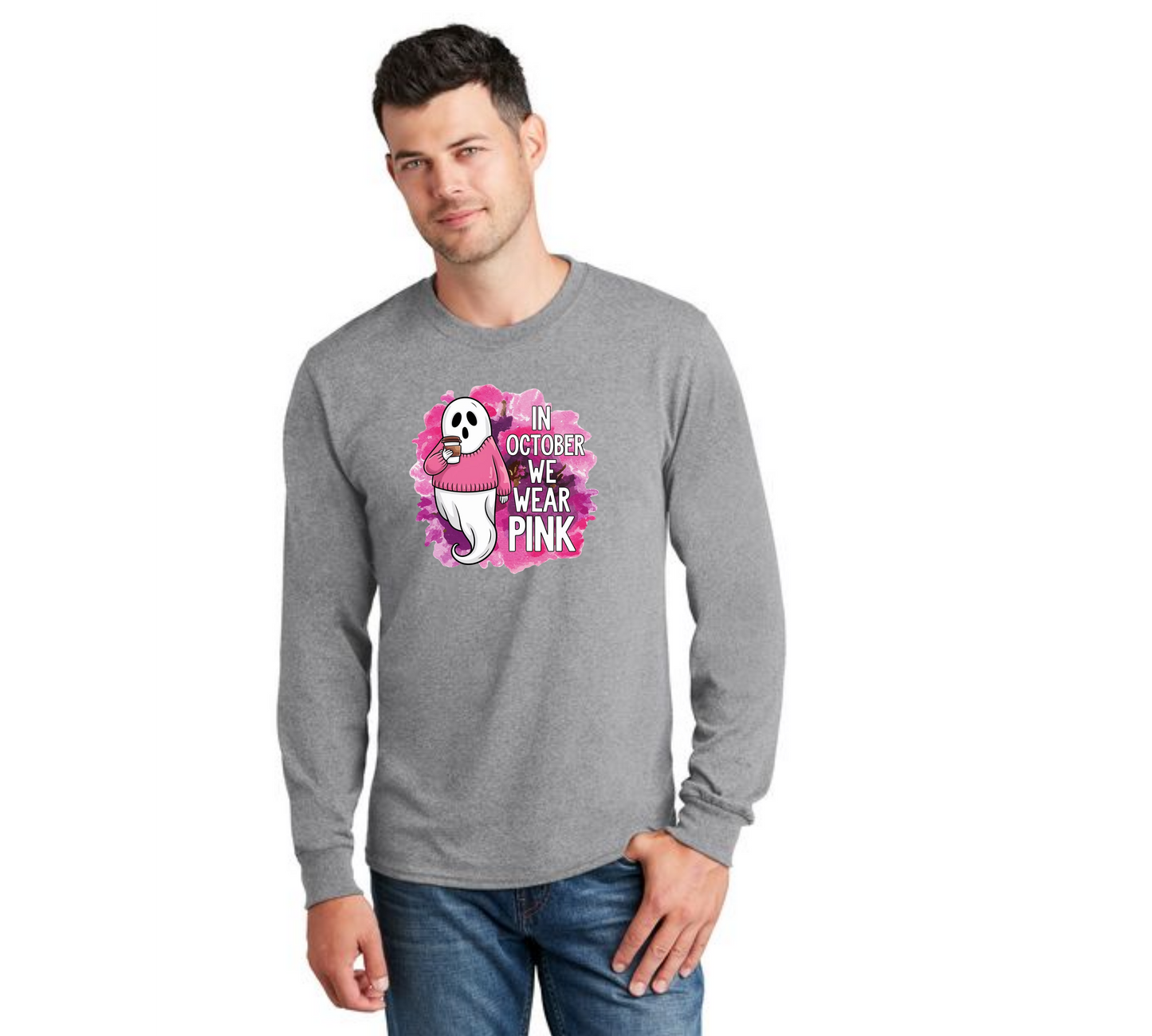 HALLOWEEN PC55LS Port & Company® Long Sleeve Core Cotton Tee HW-72
