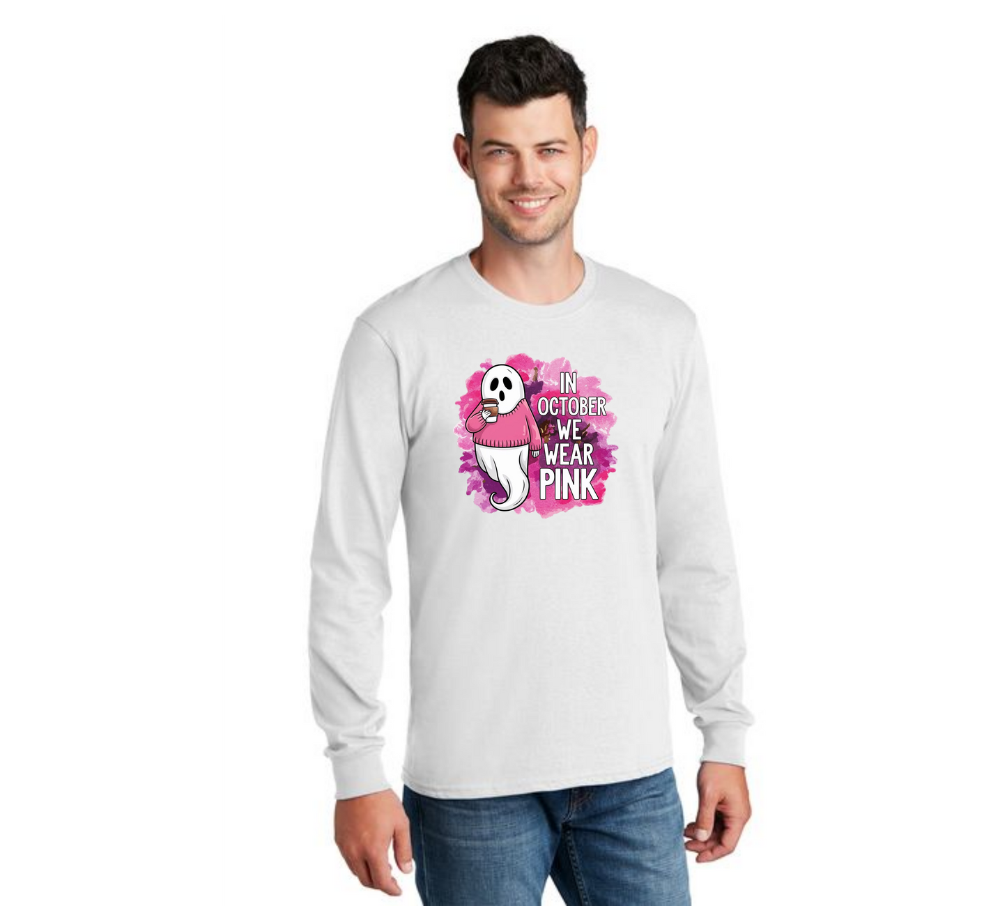 HALLOWEEN PC55LS Port & Company® Long Sleeve Core Cotton Tee HW-72
