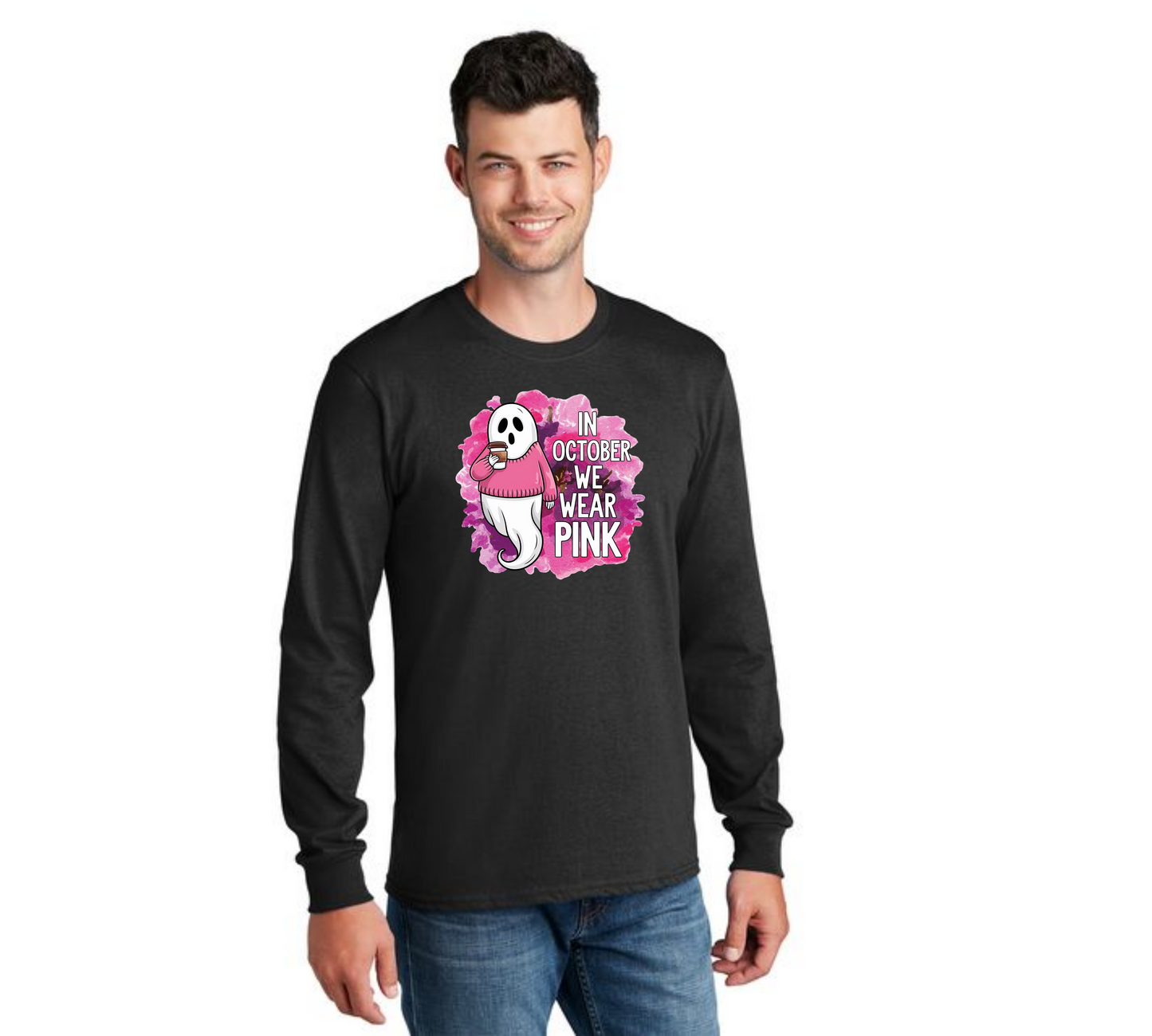 HALLOWEEN PC55LS Port & Company® Long Sleeve Core Cotton Tee HW-72