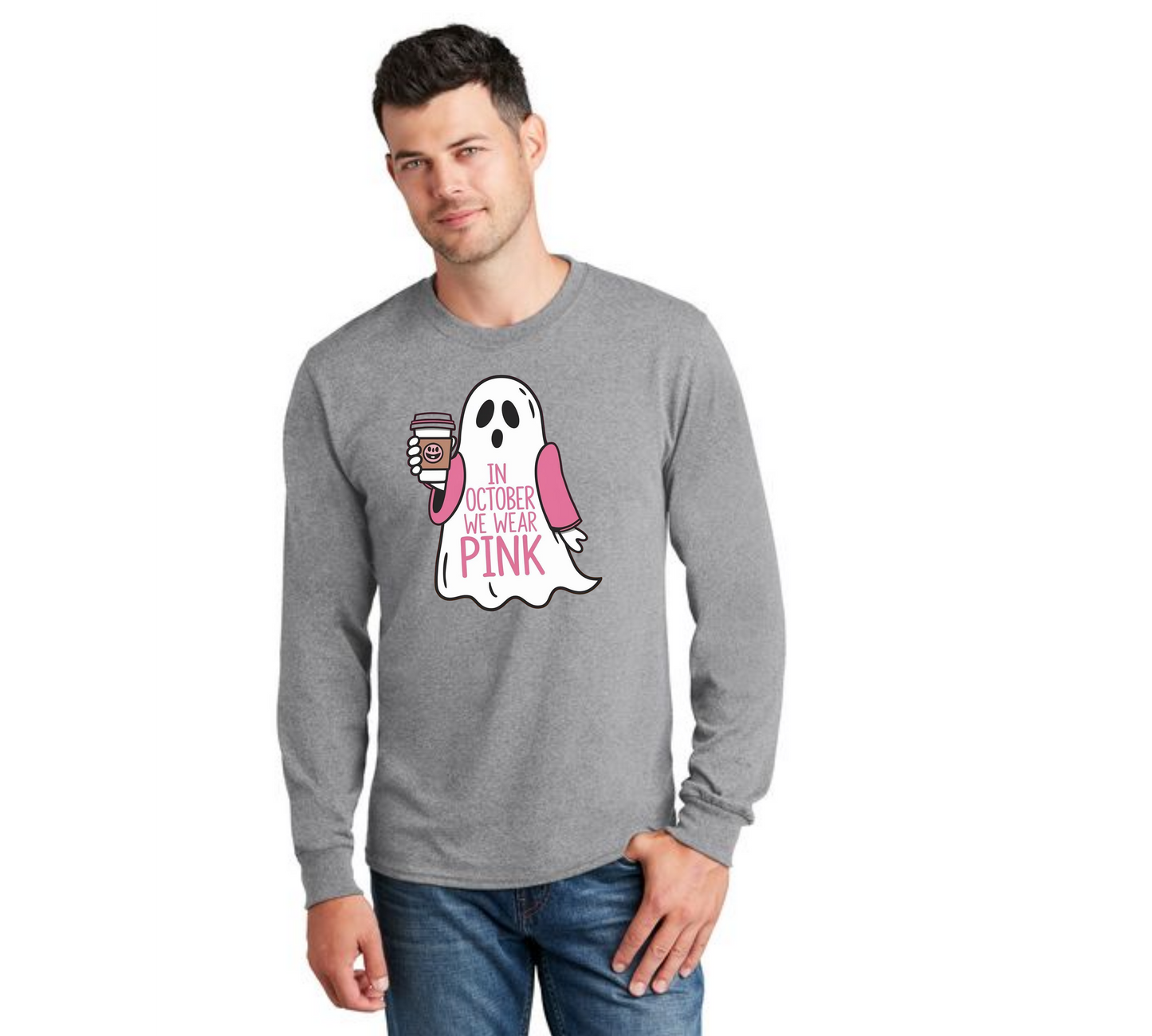 HALLOWEEN PC55LS Port & Company® Long Sleeve Core Cotton Tee HW-74