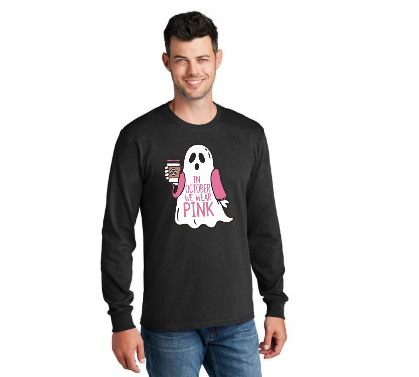 HALLOWEEN PC55LS Port & Company® Long Sleeve Core Cotton Tee HW-74