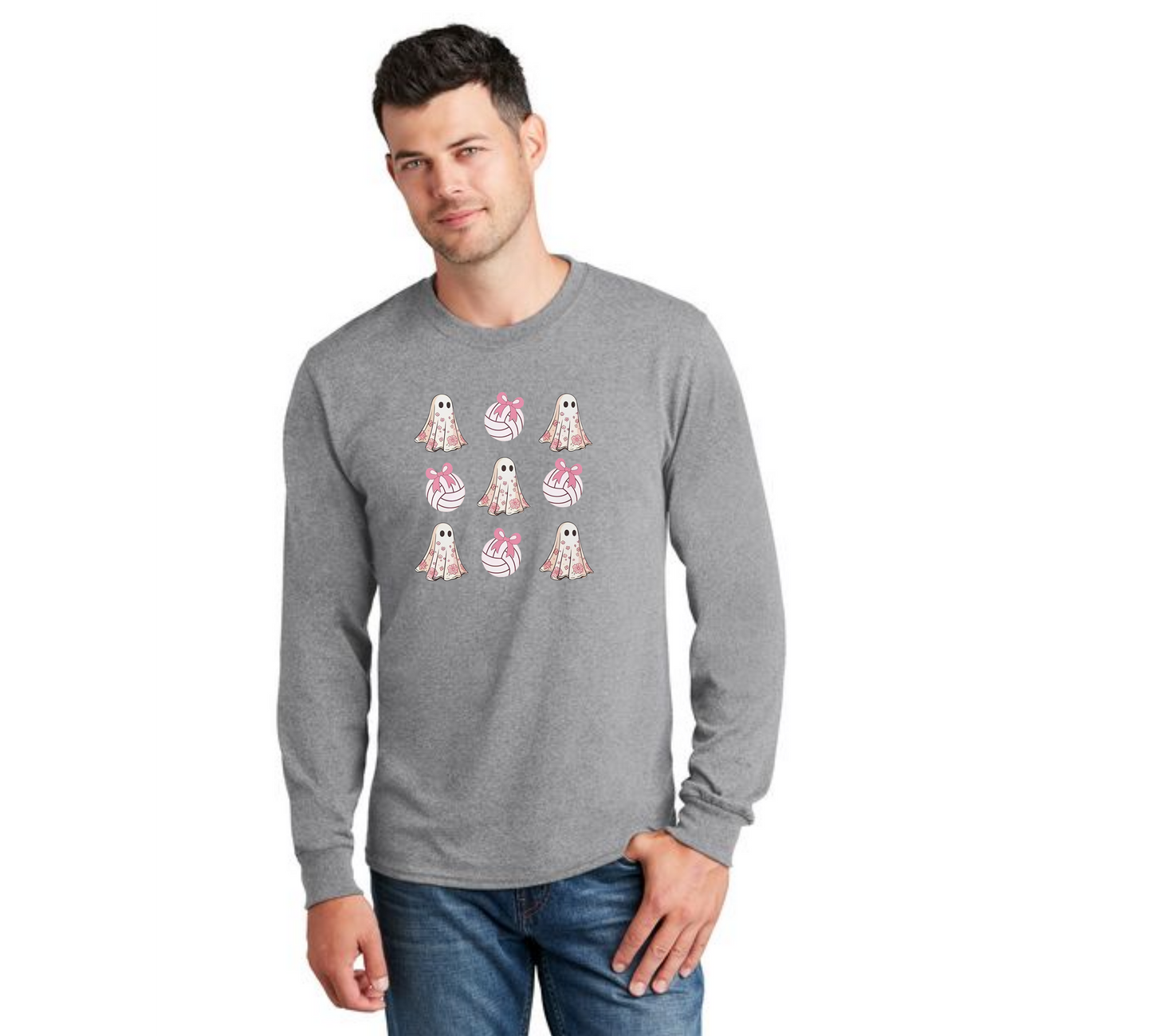 HALLOWEEN PC55LS Port & Company® Long Sleeve Core Cotton Tee HW-75