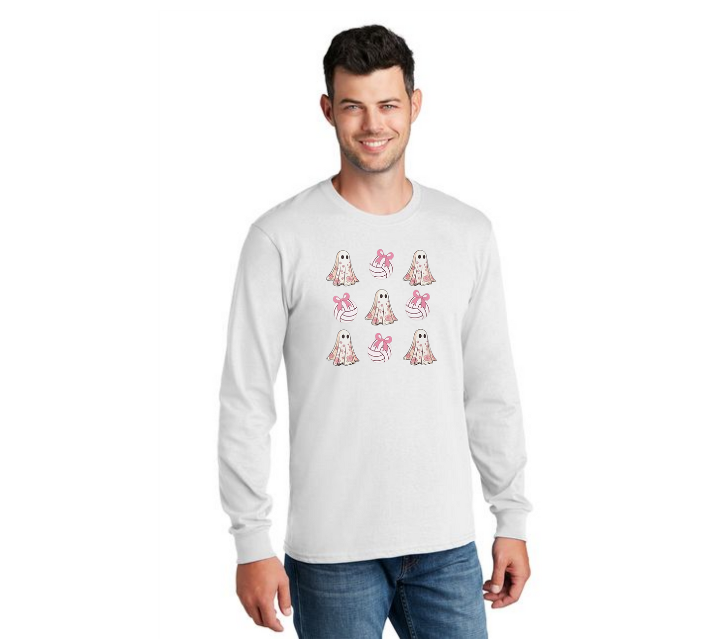 HALLOWEEN PC55LS Port & Company® Long Sleeve Core Cotton Tee HW-75