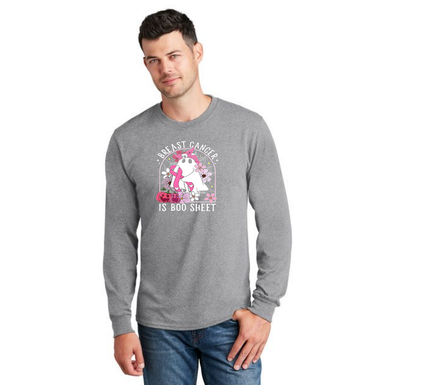 HALLOWEEN PC55LS Port & Company® Long Sleeve Core Cotton Tee HW-77