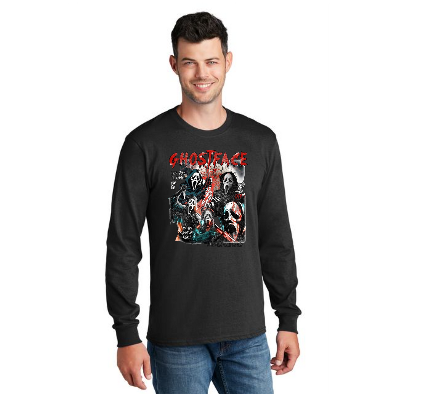 HALLOWEEN PC55LS Port & Company® Long Sleeve Core Cotton Tee HW-43