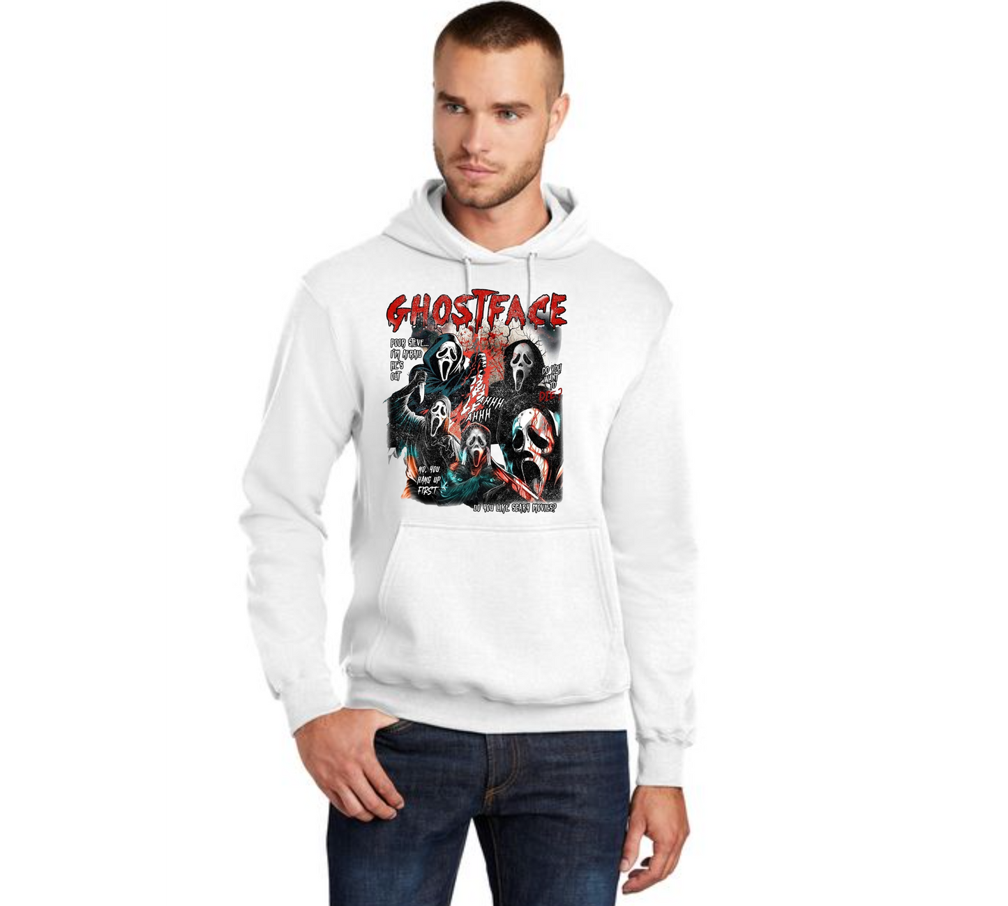HALLOWEEN PC78H Port & Company® Core Fleece Pullover Hooded Sweatshirt HW-43