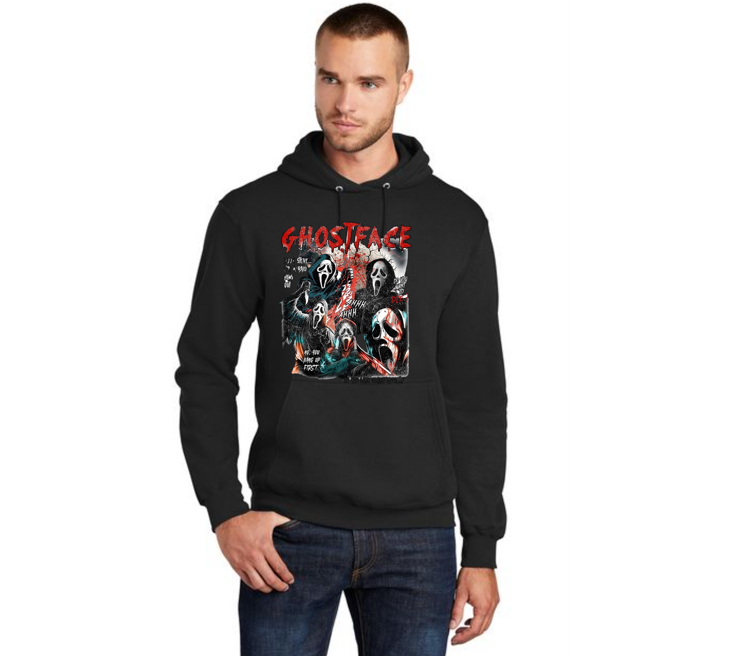 HALLOWEEN PC78H Port & Company® Core Fleece Pullover Hooded Sweatshirt HW-43