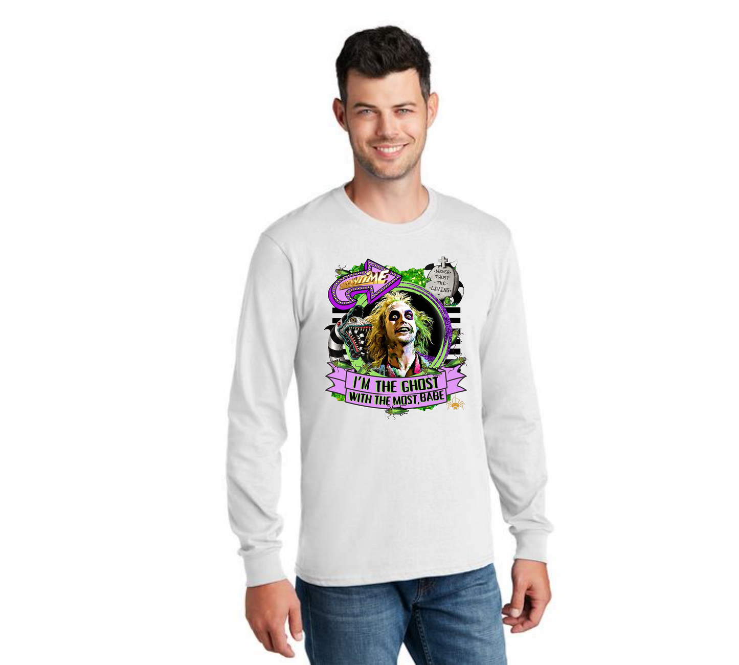 HALLOWEEN PC55LS Port & Company® Long Sleeve Core Cotton Tee HW-44