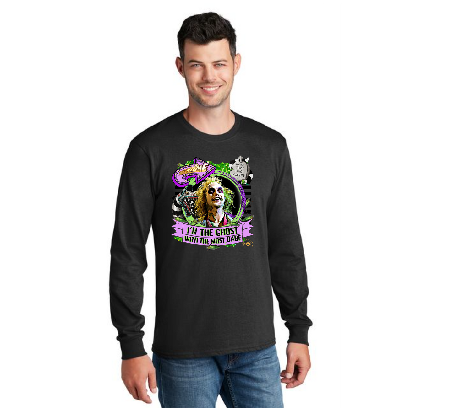 HALLOWEEN PC55LS Port & Company® Long Sleeve Core Cotton Tee HW-44