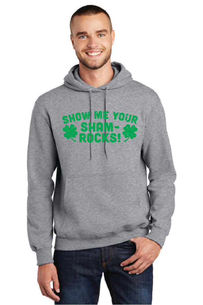 SHOW ME YOUR SHAM ROCKS PC78H Port & Company® Core Fleece Pullover Hooded Sweatshirt 15