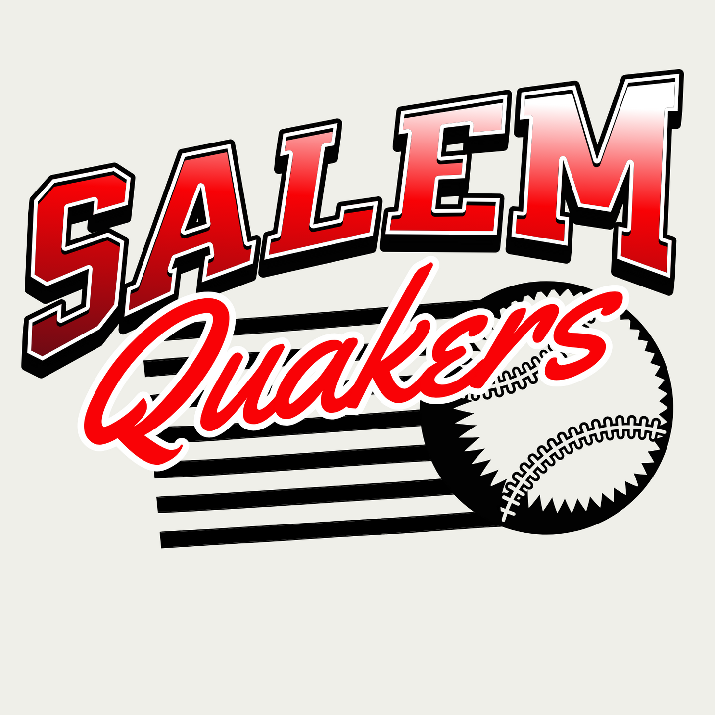SALEM QUAKERS BASEBALL 64000 Gildan Softstyle® T-Shirt 17