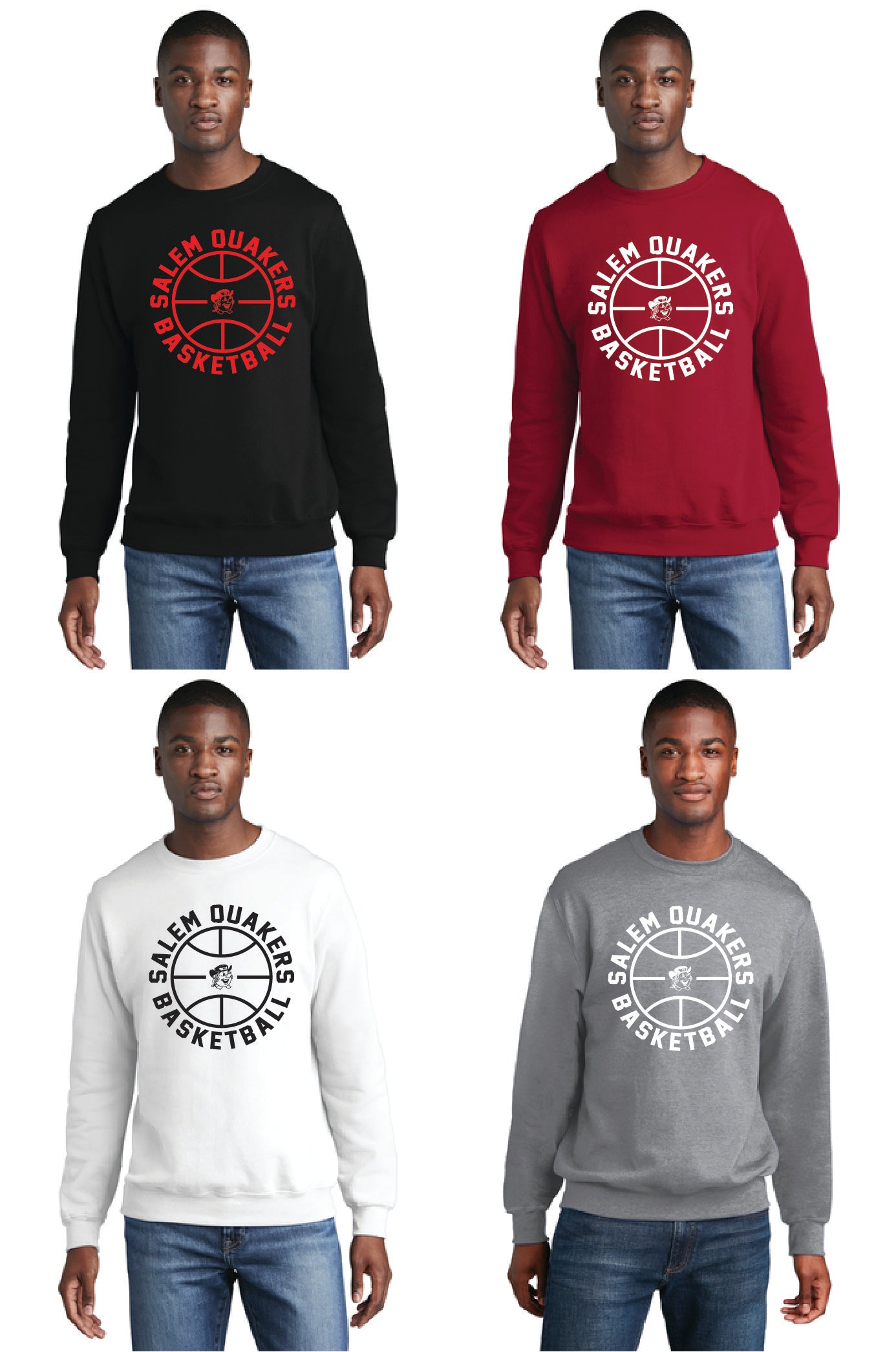 SALEM QUAKERS BASKETBALL PC78 Port & Company® Core Fleece Crewneck Sweatshirt - 8
