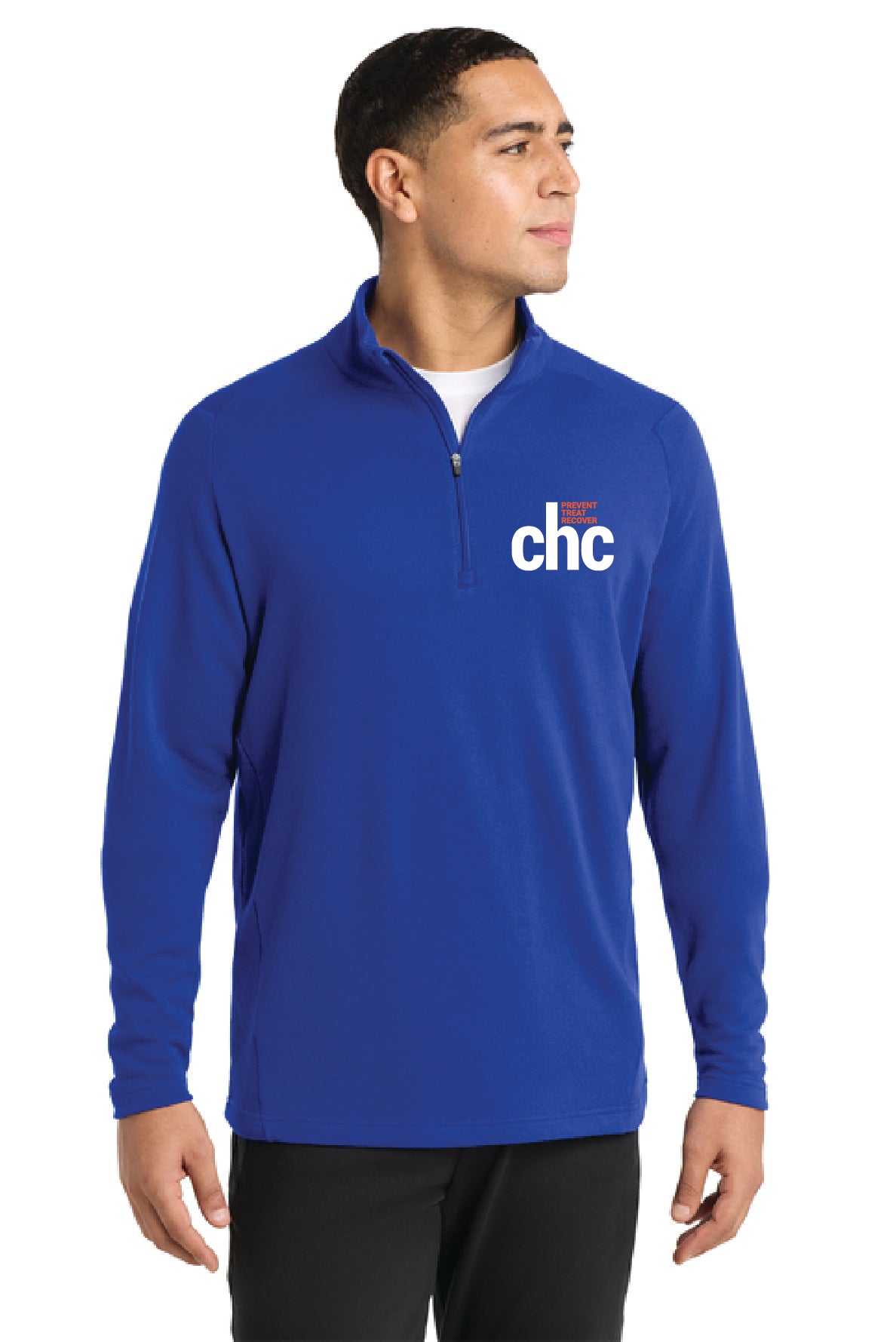 ST273 Sport-Tek® Lightweight French Terry 1/4-Zip Pullover EMB CHC-25