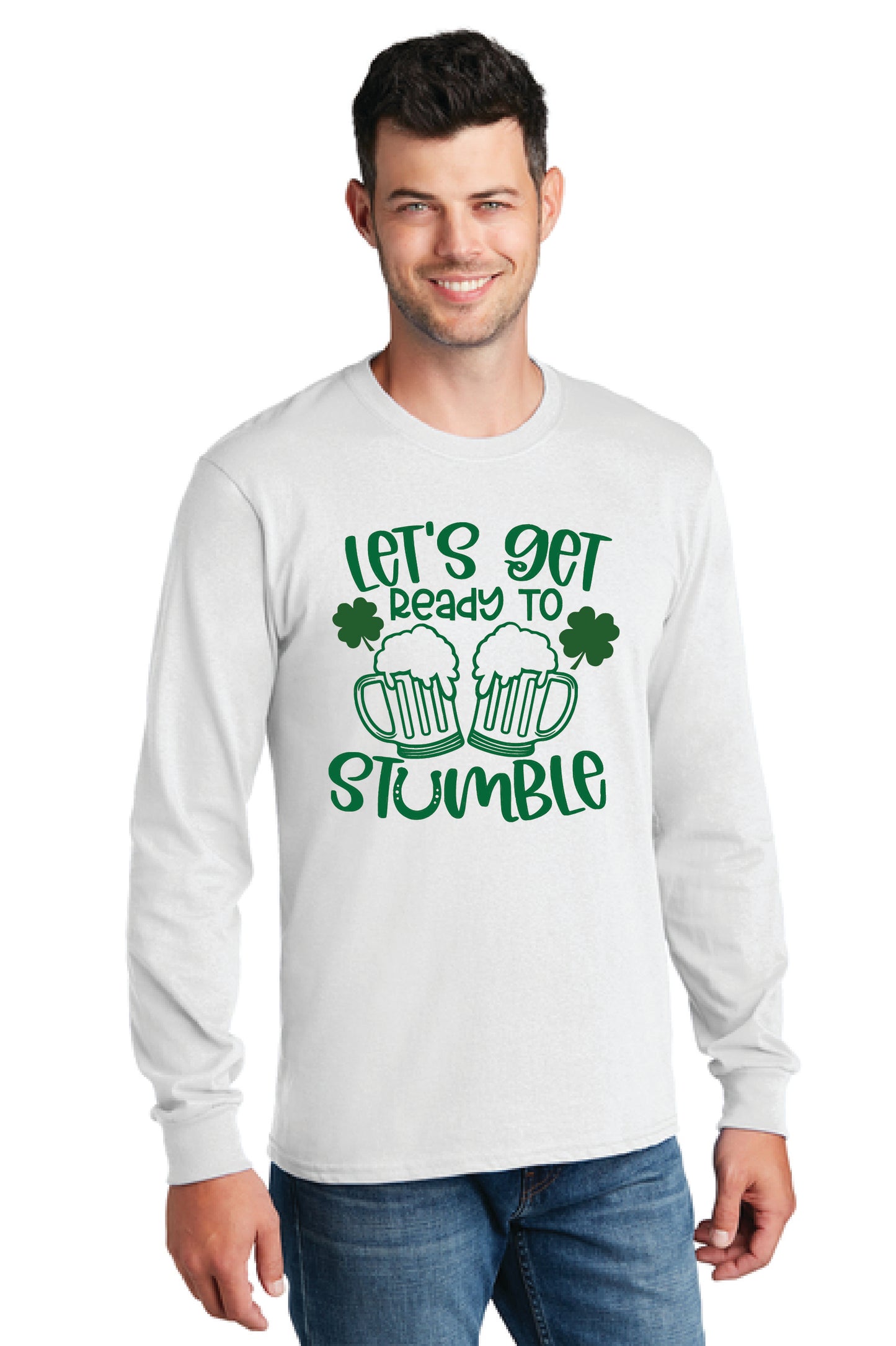 READY TO STUMBLE PC54LS Port & Company® Long Sleeve Core Cotton Tee 23