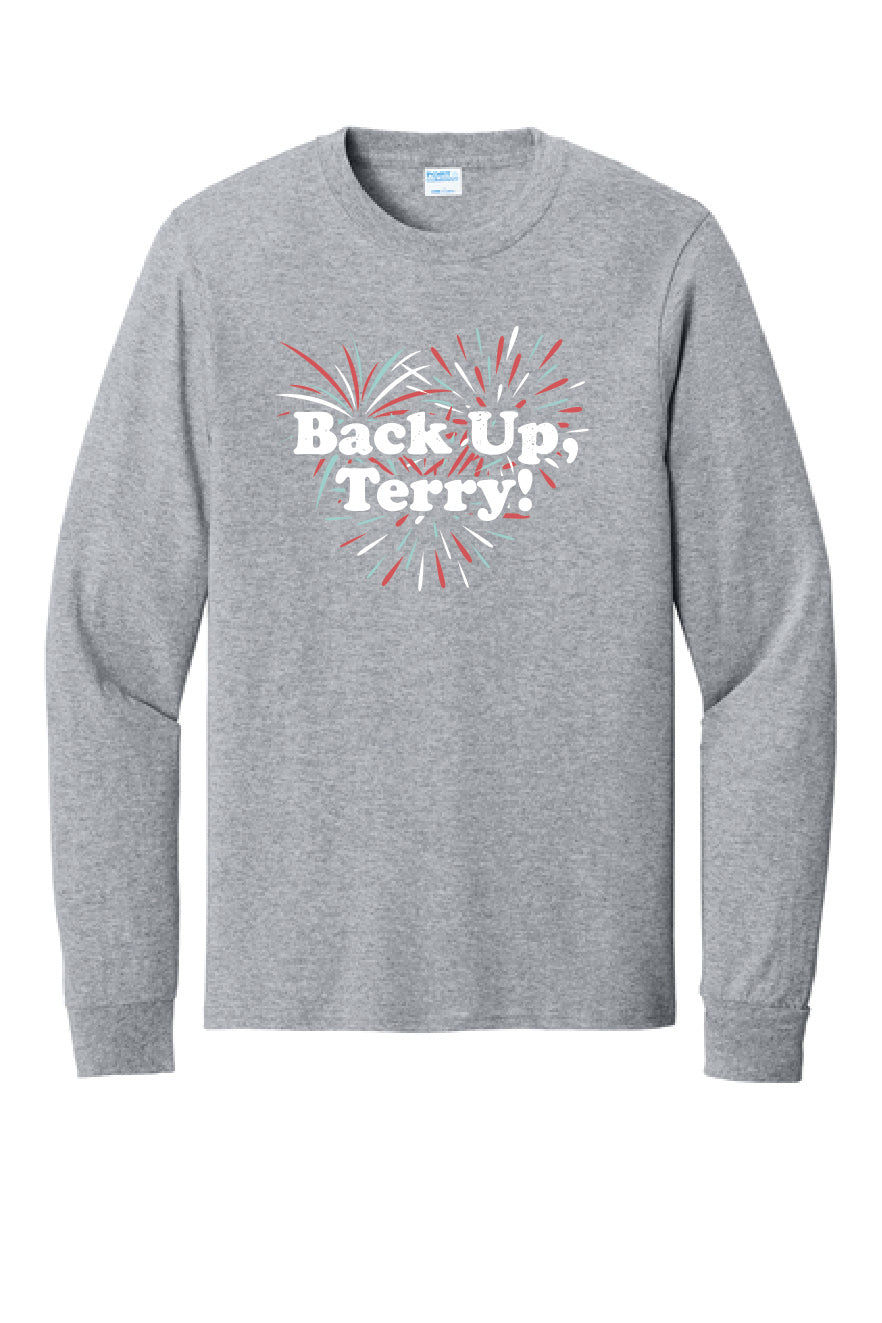 BACK UP TERRY Port & Company® Long Sleeve Core Cotton Tee 1