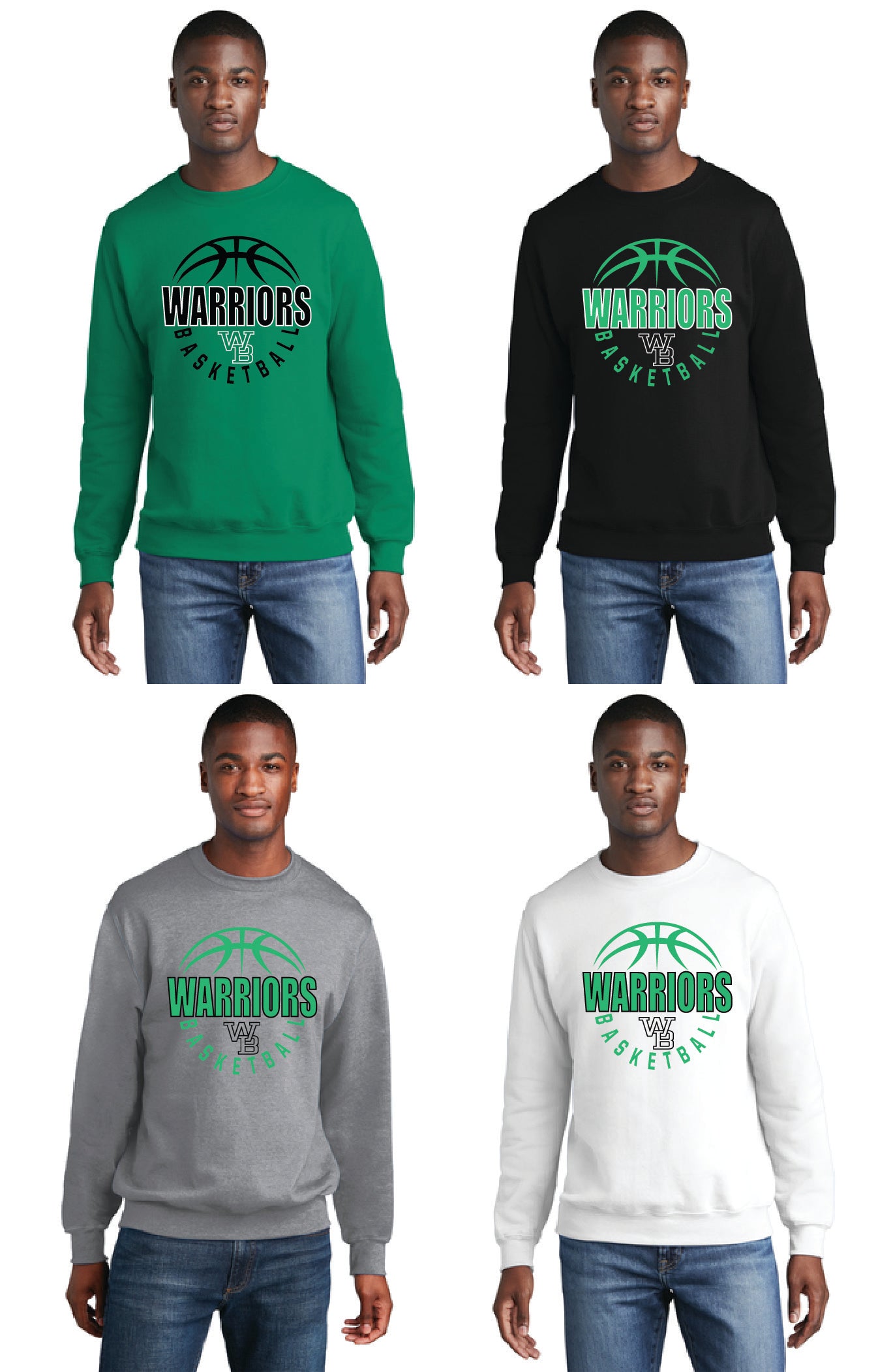 WEST BRANCH BASKETBALL PC78 Port & Company® Core Fleece Crewneck Sweatshirt 1