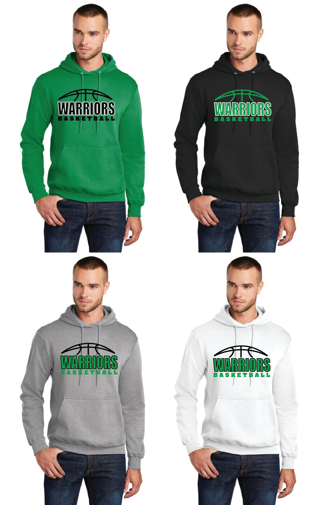 WEST BRANCH BASKETBALL PC78H Port & Company® Core Fleece Pullover Hooded Sweatshirt 2