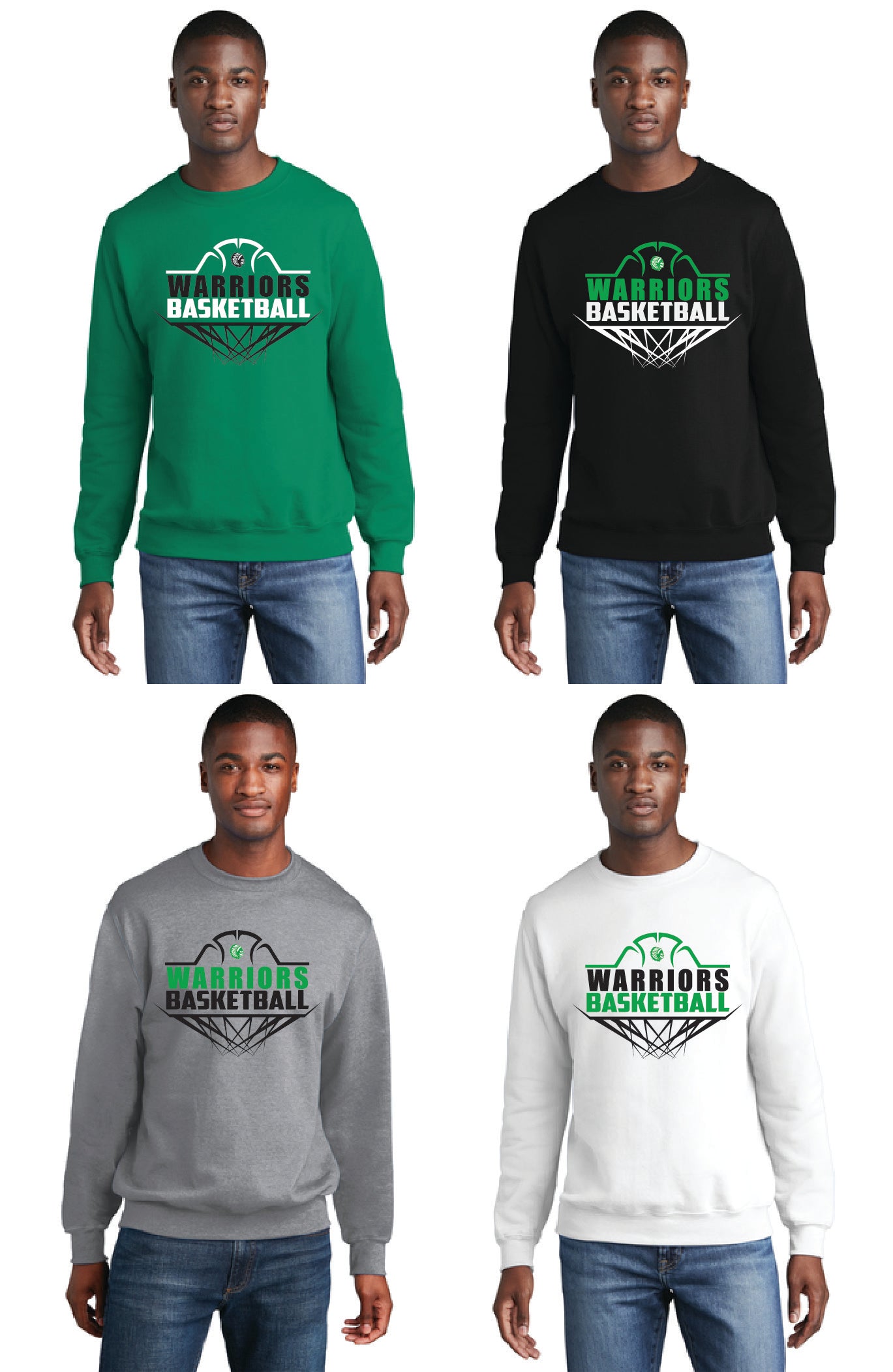 WEST BRANCH BASKETBALL PC78 Port & Company® Core Fleece Crewneck Sweatshirt 5