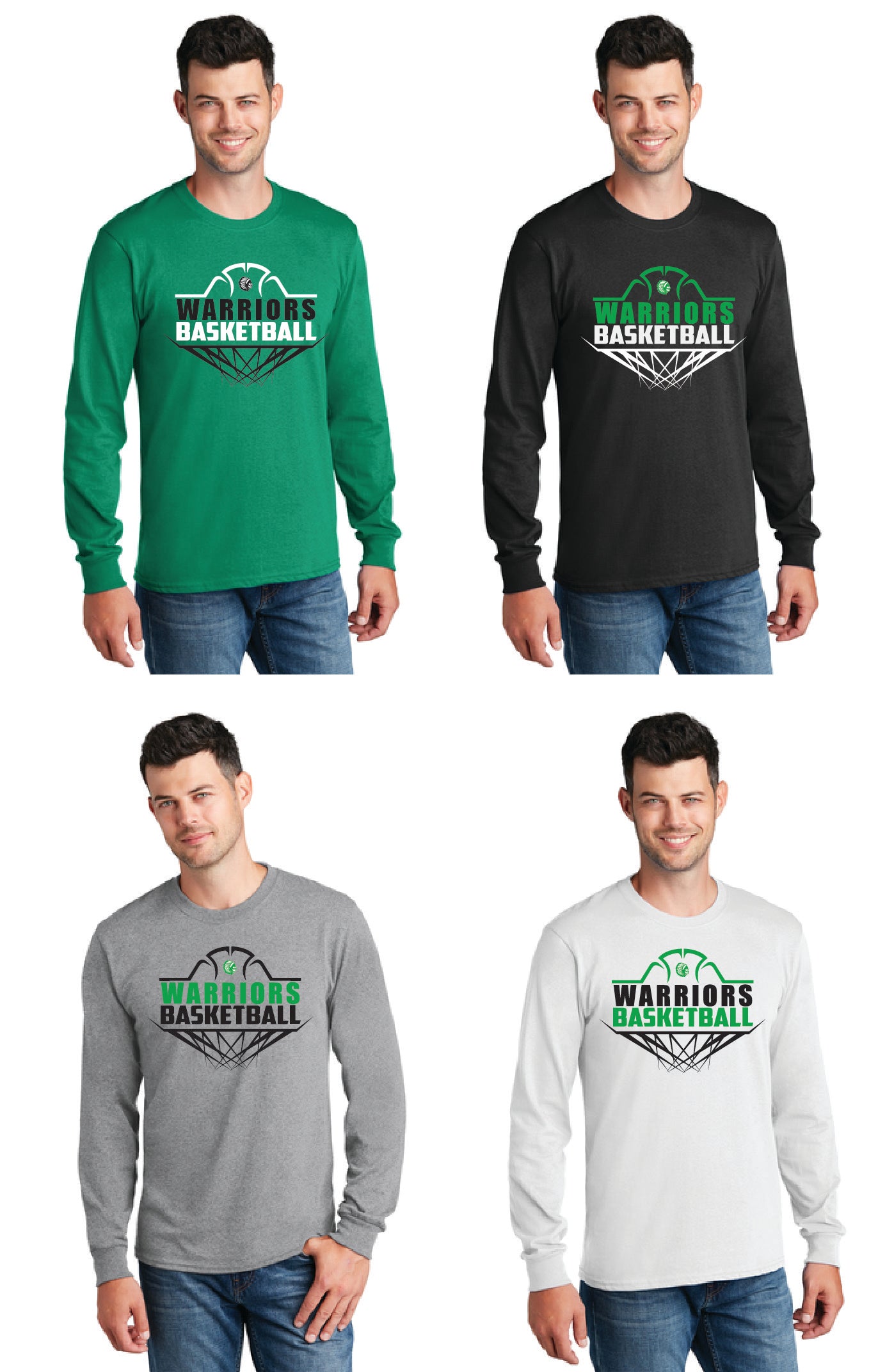 WEST BRANCH BASKETBALL PC55LS Port & Company® Long Sleeve Core Blend Tee 5