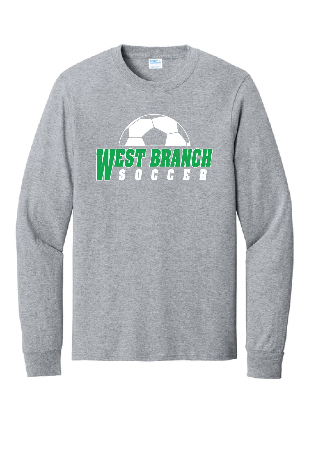 WB SOCCER PC54LS Port & Co® Long Sleeve Core Cotton Tee 1