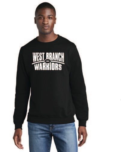 West Branch Football PC78 Port & Company® Core Fleece Crewneck Sweatshirt 1 ( Screen Print )