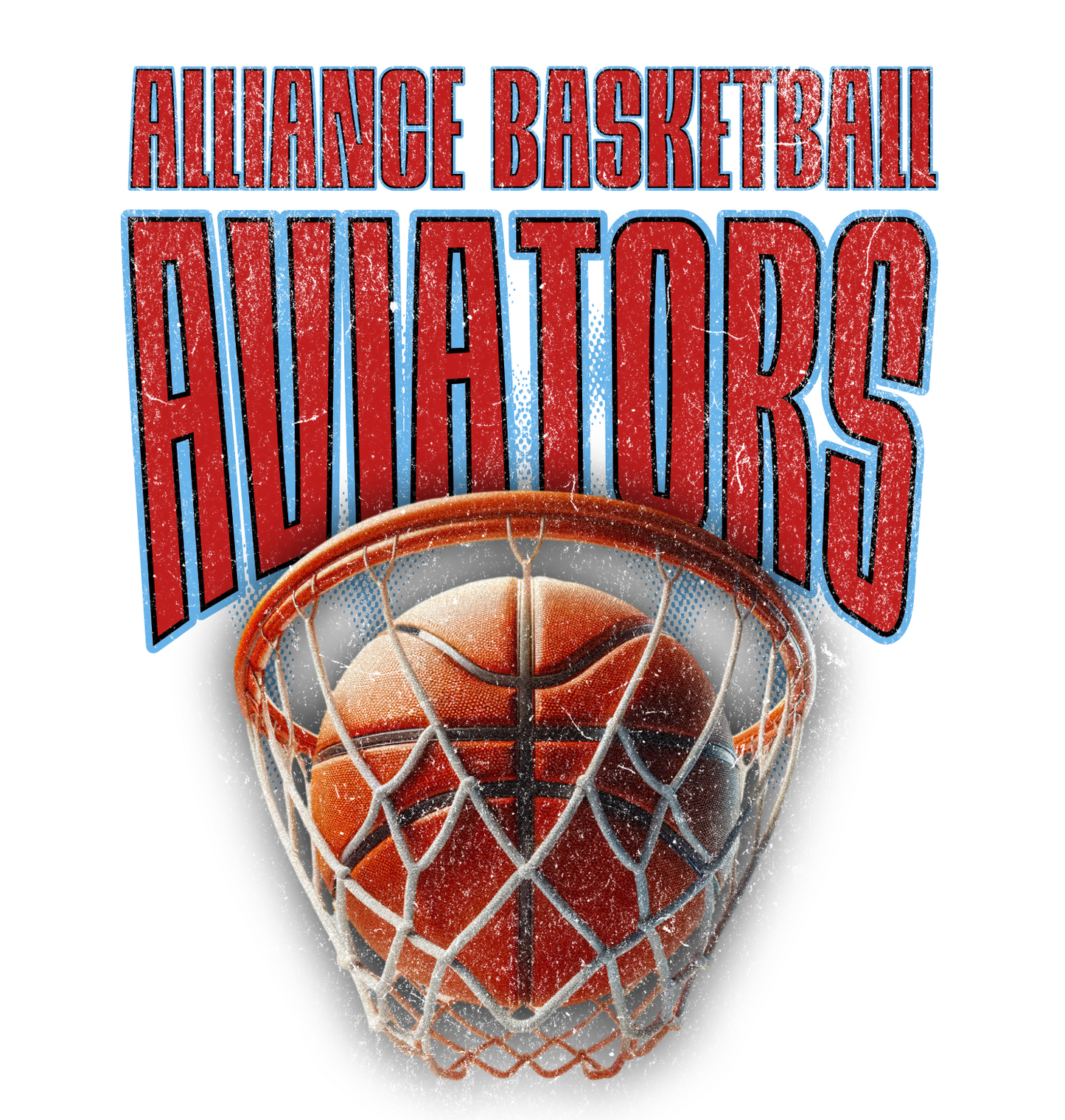 ALLIANCE AVIATORS Basketball PC55 Port & Company® Core Blend Tee 1