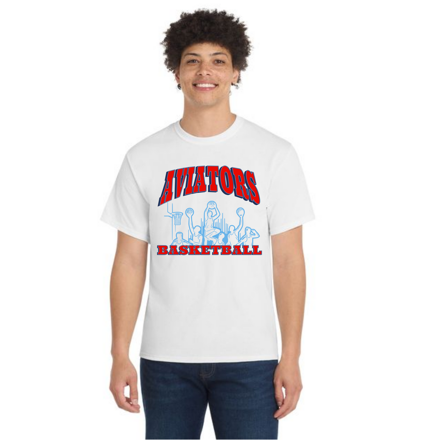ALLIANCE AVIATORS Basketball PC55 Port & Company® Core Blend Tee 2