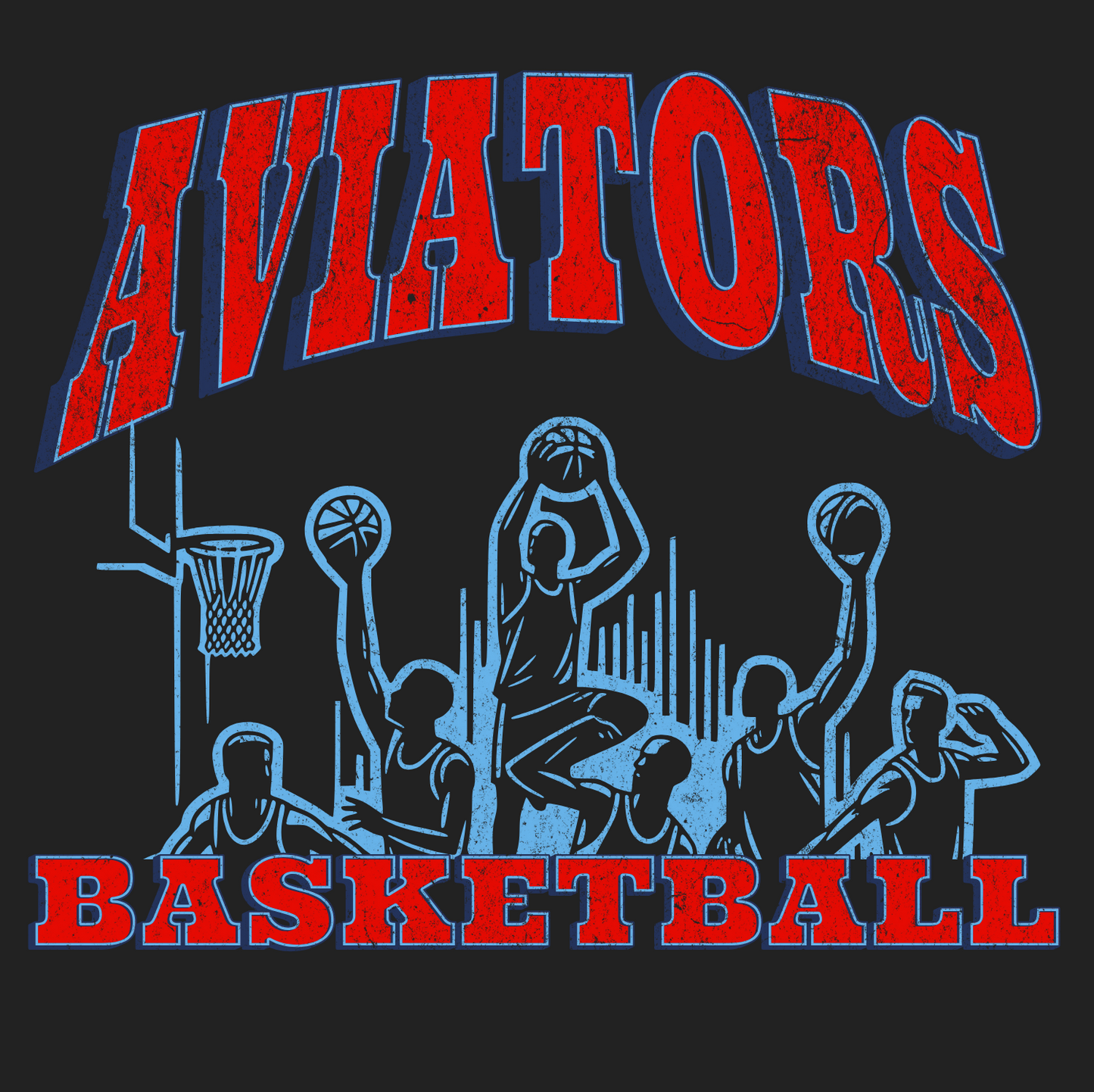 ALLIANCE AVIATORS Basketball PC55 Port & Company® Core Blend Tee 2