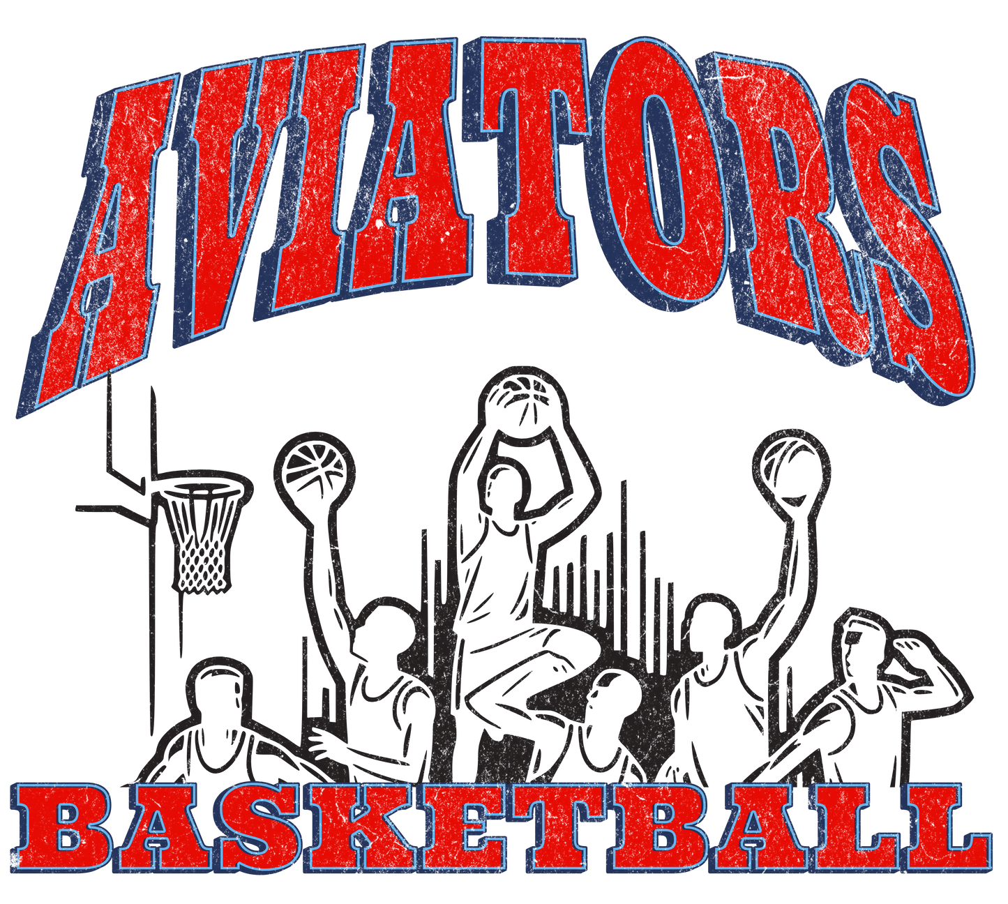 ALLIANCE AVIATORS Basketball PC55 Port & Company® Core Blend Tee 2