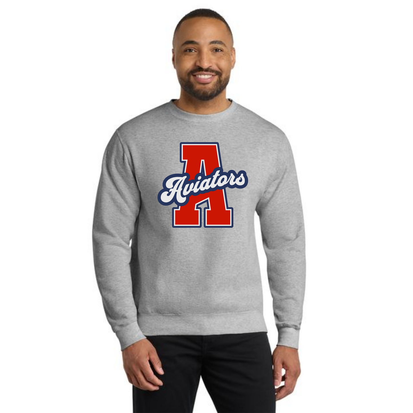 ALLIANCE AVIATORS Basketball PC78 Port & Company® Core Fleece Crewneck Sweatshirt 3