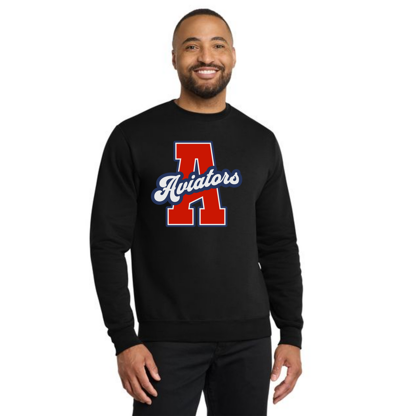 ALLIANCE AVIATORS Basketball PC78 Port & Company® Core Fleece Crewneck Sweatshirt 3