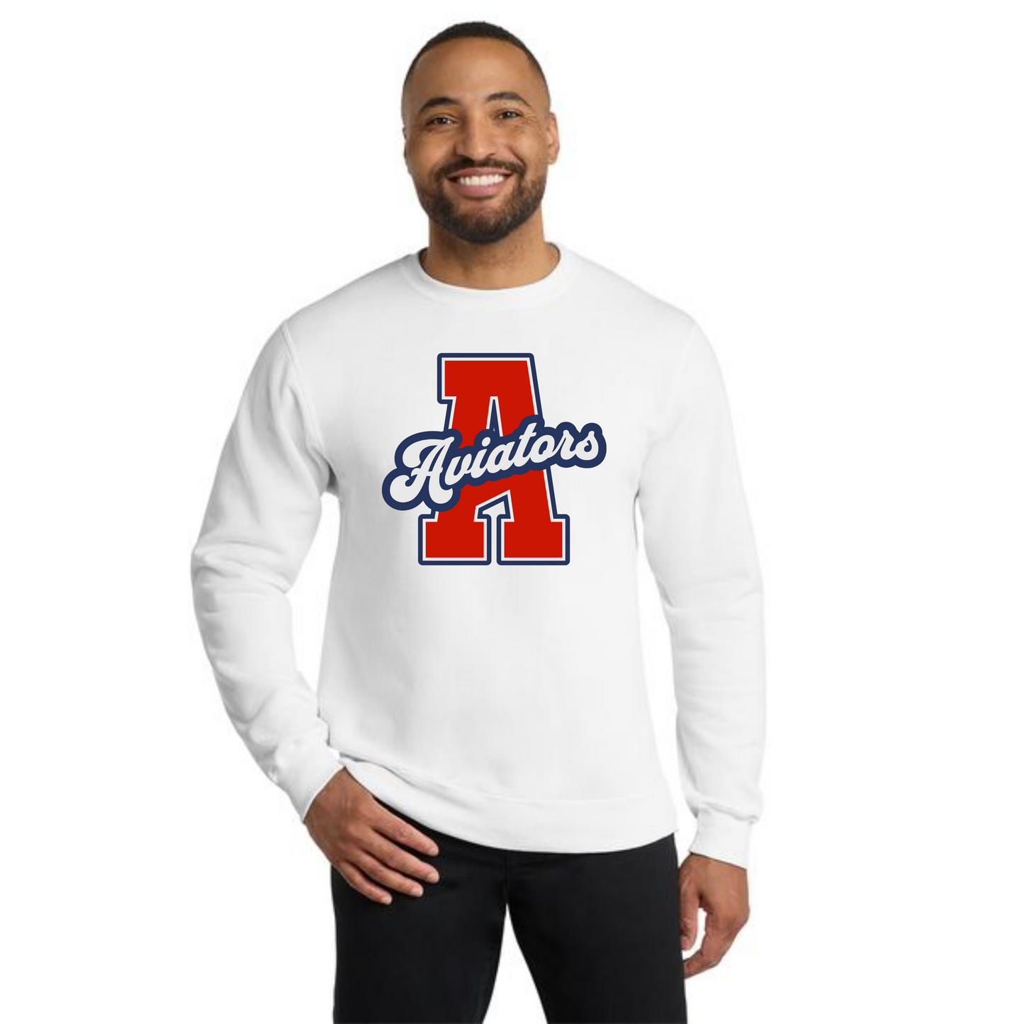 ALLIANCE AVIATORS Basketball PC78 Port & Company® Core Fleece Crewneck Sweatshirt 3