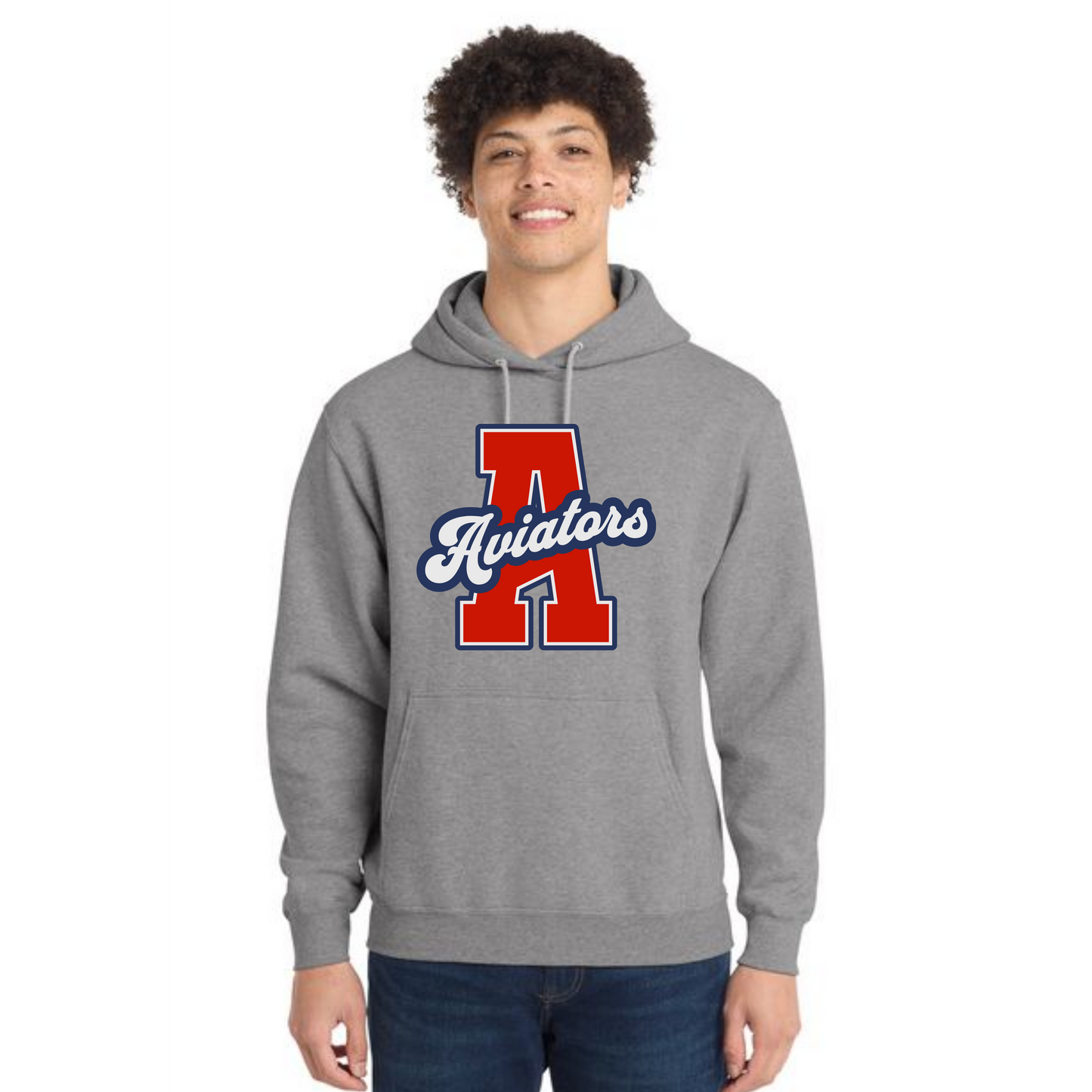ALLIANCE AVIATORS Basketball PC78H Port & Company® Core Fleece Pullover Hooded Sweatshirt 3