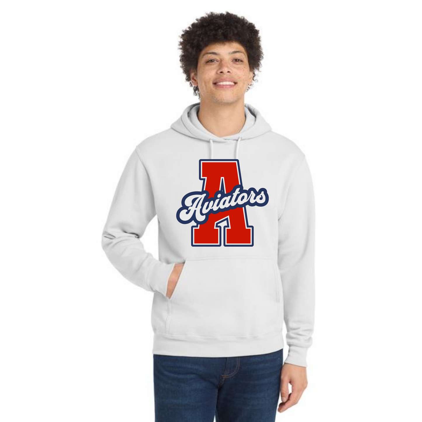 ALLIANCE AVIATORS Basketball PC78H Port & Company® Core Fleece Pullover Hooded Sweatshirt 3