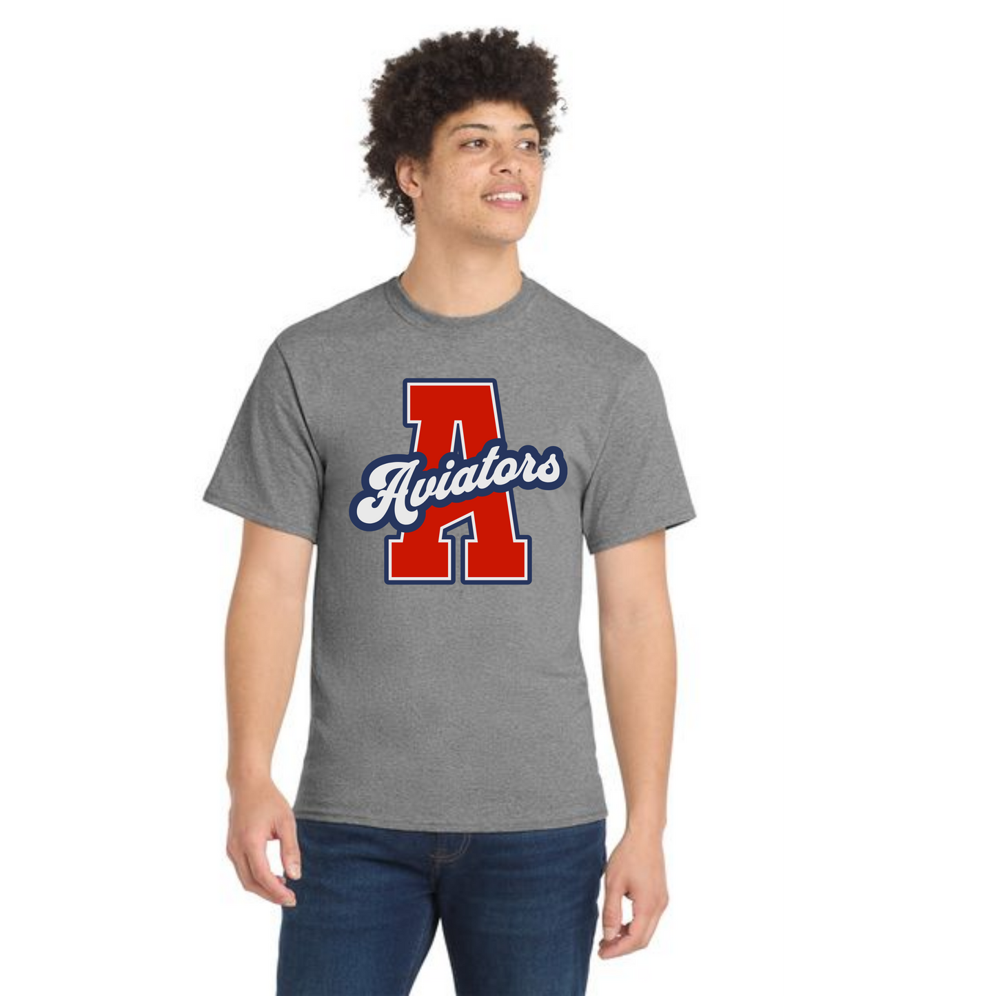 ALLIANCE AVIATORS Basketball PC55 Port & Company® Core Blend Tee 3