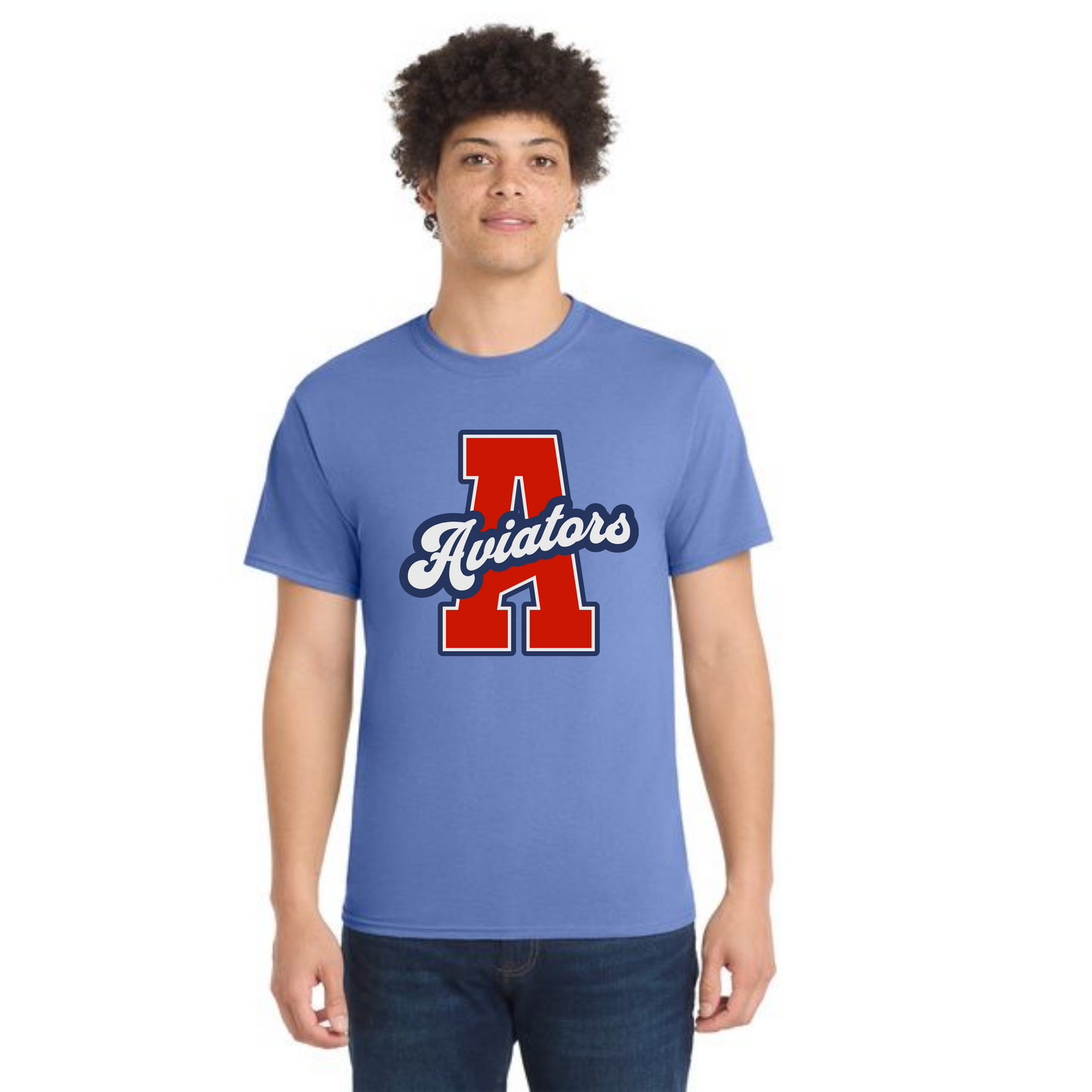ALLIANCE AVIATORS Basketball PC55 Port & Company® Core Blend Tee 3