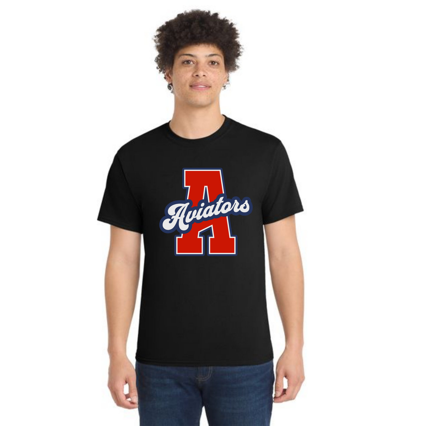 ALLIANCE AVIATORS Basketball PC55 Port & Company® Core Blend Tee 3