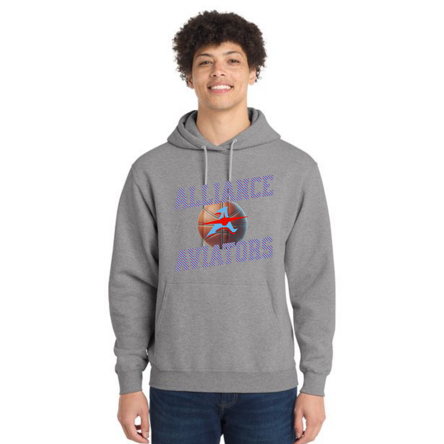 ALLIANCE AVIATORS Basketball PC78H Port & Company® Core Fleece Pullover Hooded Sweatshirt 4
