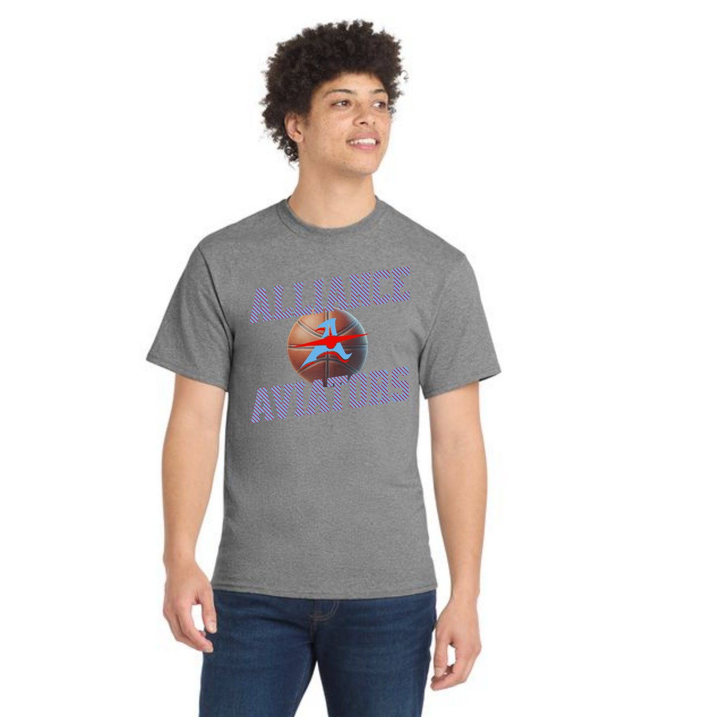 ALLIANCE AVIATORS Basketball PC55 Port & Company® Core Blend Tee 4