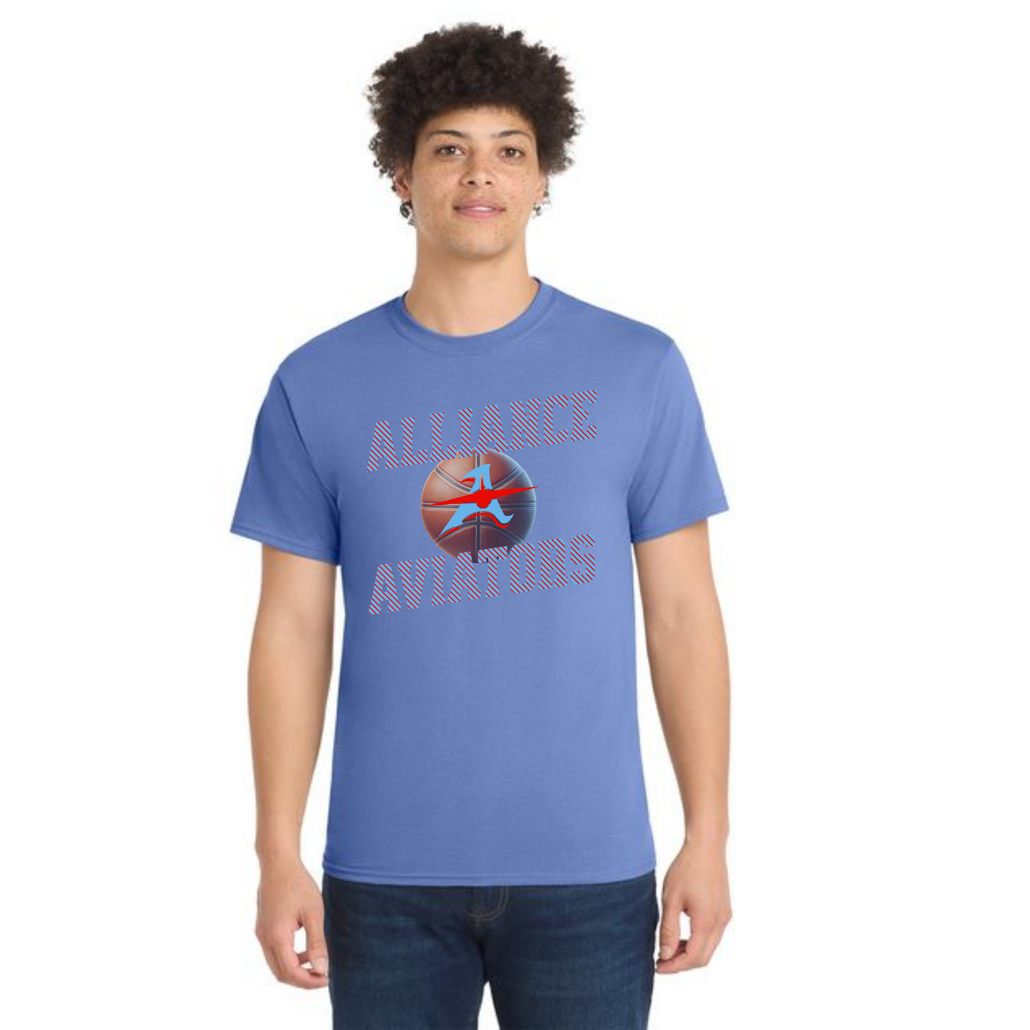 ALLIANCE AVIATORS Basketball PC55 Port & Company® Core Blend Tee 4