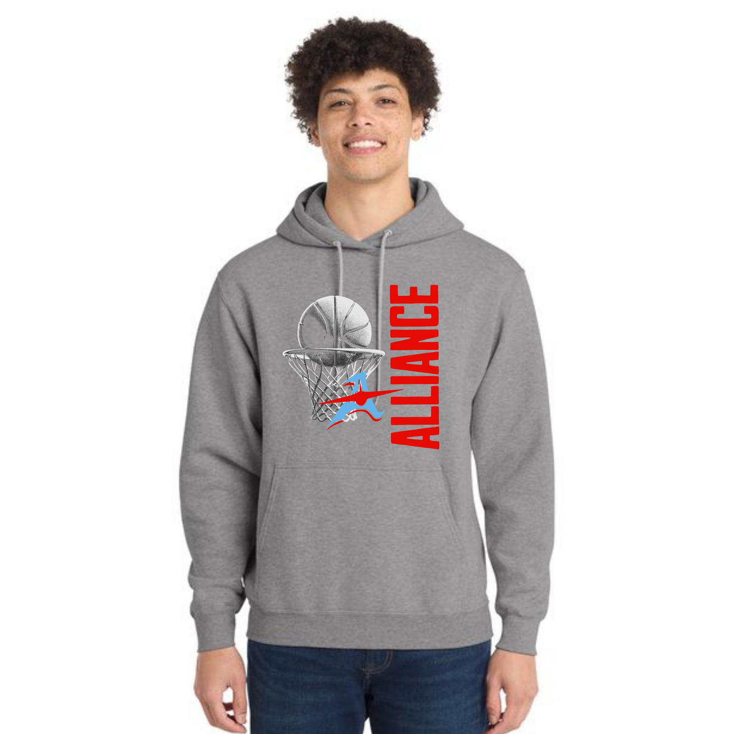 ALLIANCE AVIATORS Basketball PC78H Port & Company® Core Fleece Pullover Hooded Sweatshirt 5