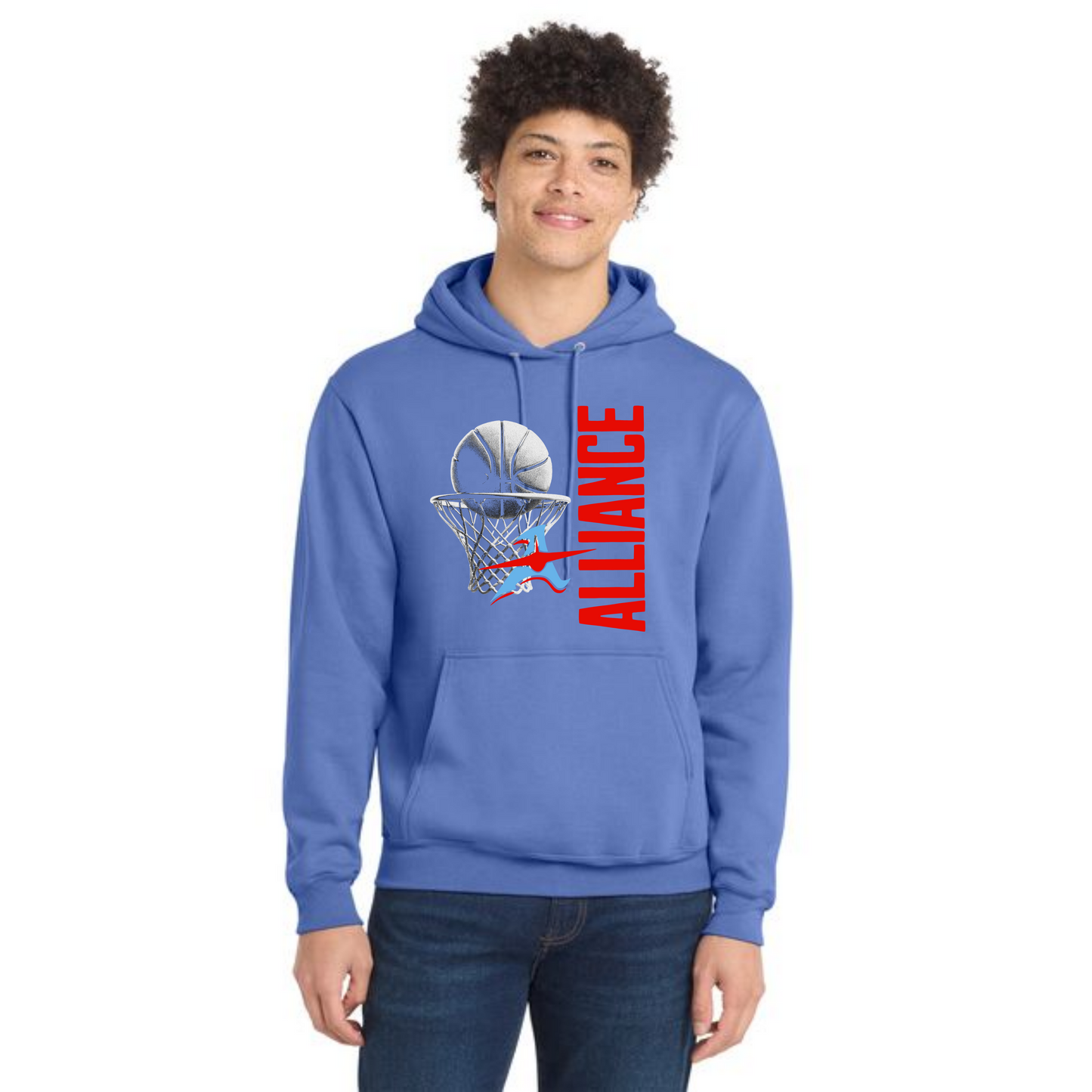 ALLIANCE AVIATORS Basketball PC78H Port & Company® Core Fleece Pullover Hooded Sweatshirt 5