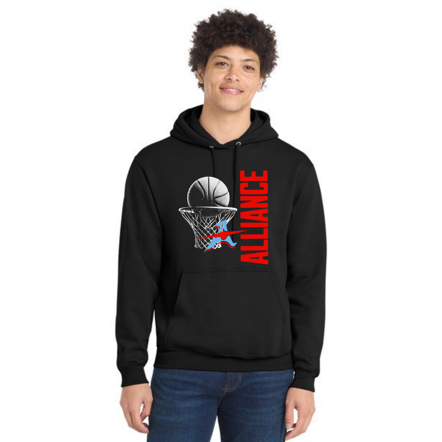 ALLIANCE AVIATORS Basketball PC78H Port & Company® Core Fleece Pullover Hooded Sweatshirt 5